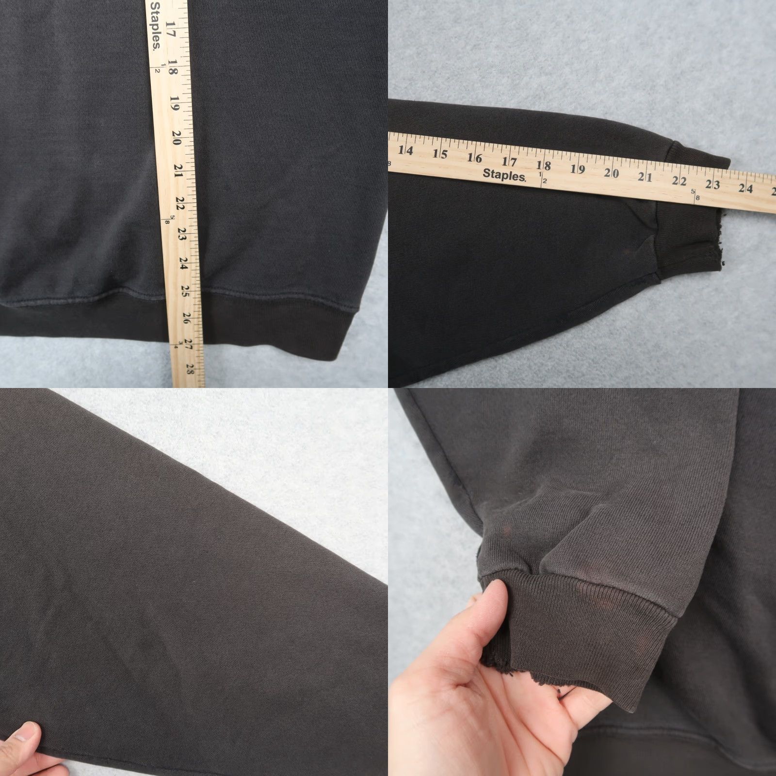 Guess VINTAGE Guess Jeans Sweatshirt Crewneck XL Black Distressed 90s Logo Mens Pullover Size US XL / EU 56 / 4 - 9 Thumbnail