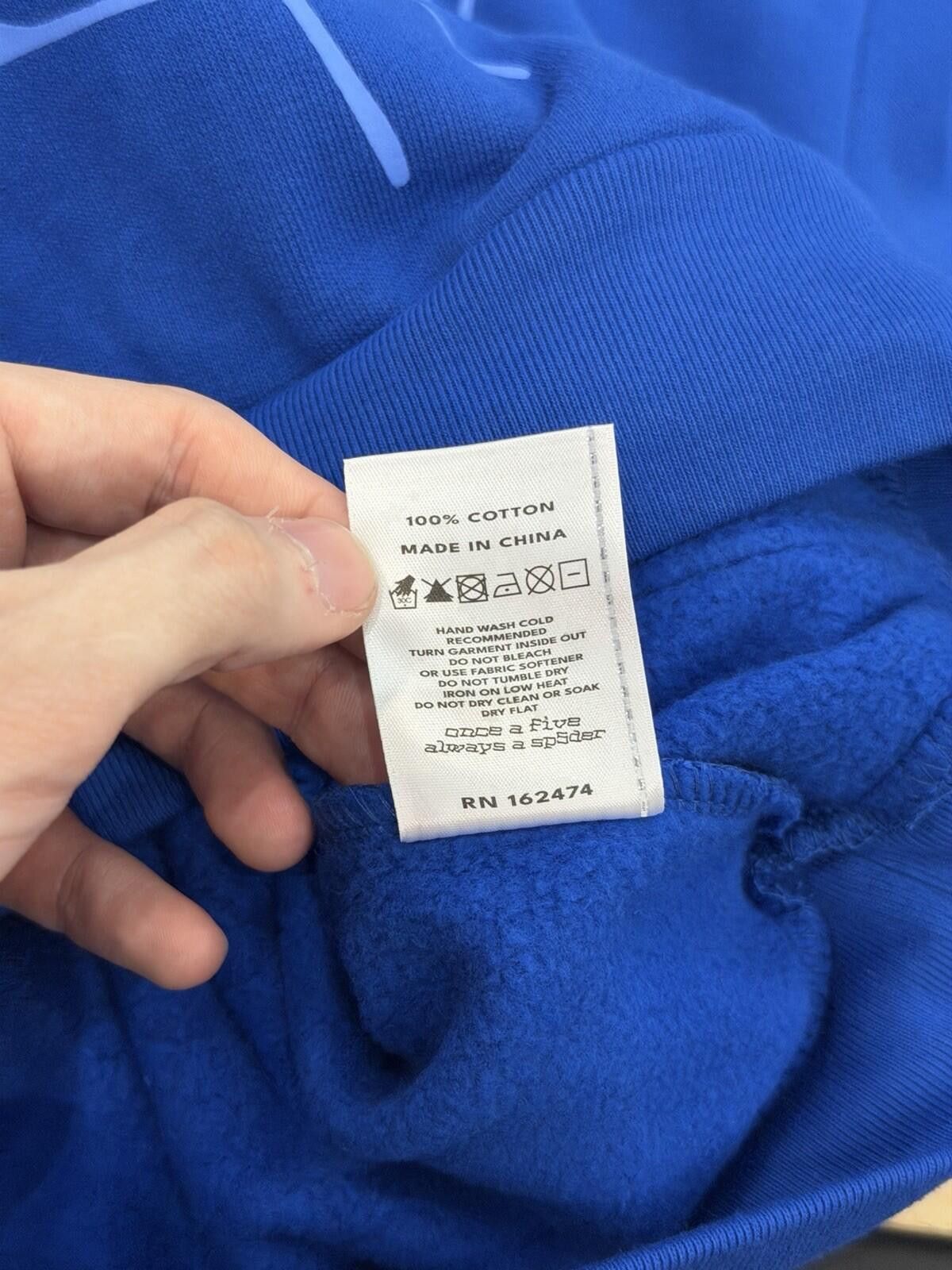 Sp5der Sp5der Stone Hoodie Size (Small) 2026 Blue VVS Size US S / EU 44-46 / 1 - 10 Thumbnail