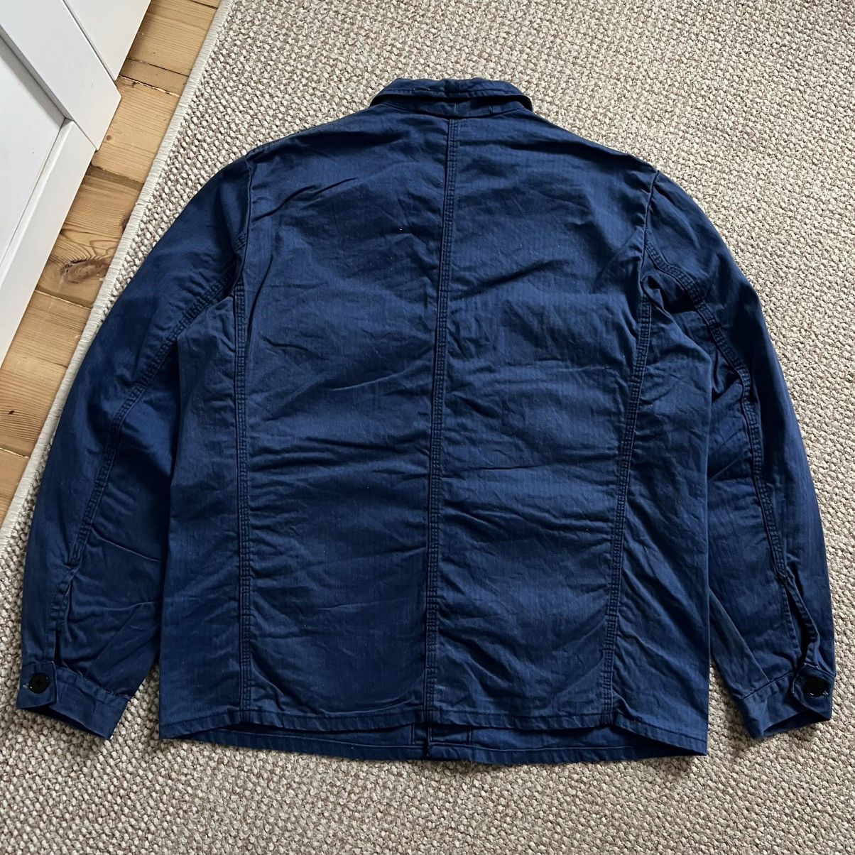 Vintage German herringbone hbt sun faded works vintage jacket Size US L / EU 52-54 / 3 - 9 Thumbnail
