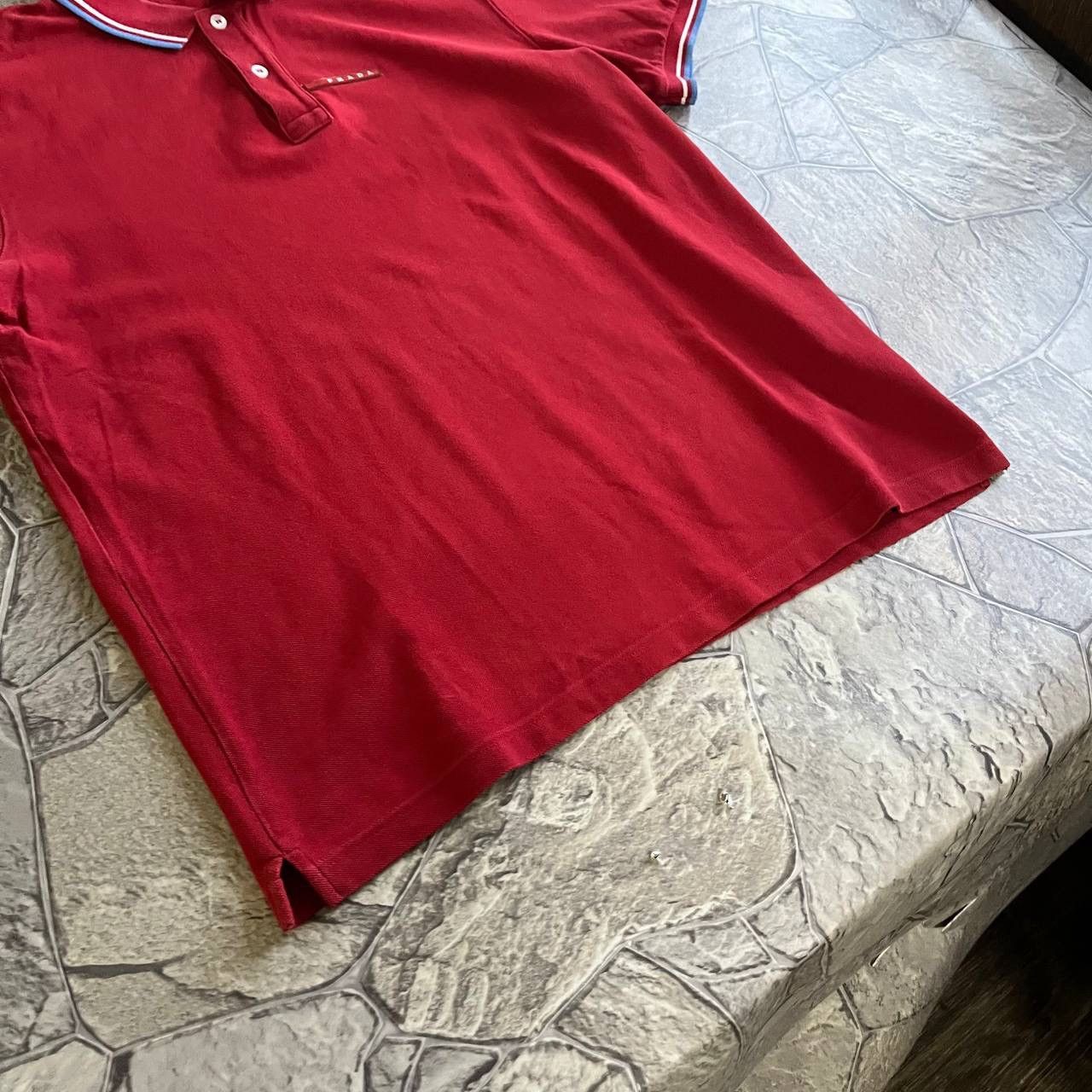 Prada Prada Polo T Shirt Red Tab Designer Size US XL / EU 56 / 4 - 5 Thumbnail
