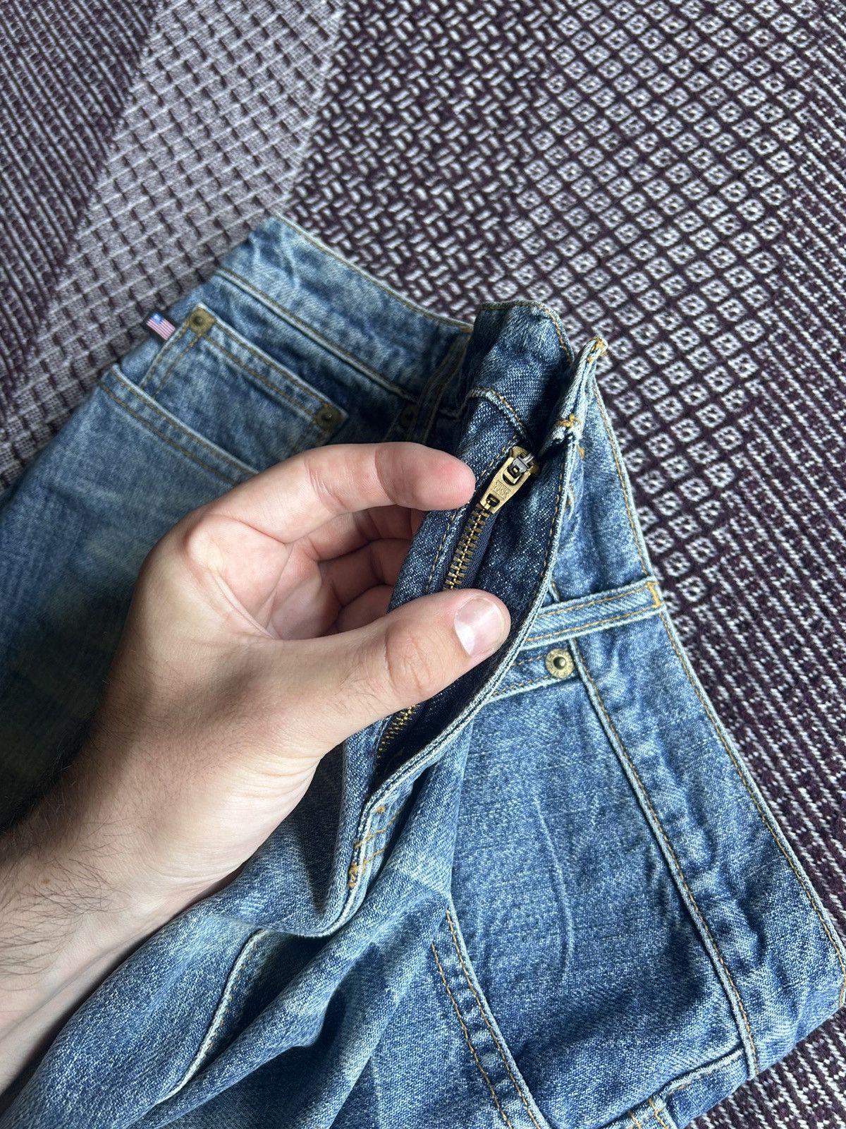 Polo Ralph Lauren Vintage Polo Ralph Lauren Knee Skirt Faded Jeans Streetwear Size 28" / US 6 / IT 42 - 11 Thumbnail