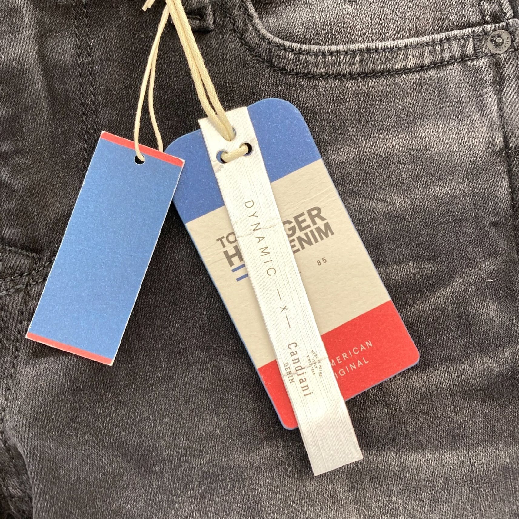 Tommy Hilfiger Tommy Hilfiger Jeans Women's 7/8 Nora Skinny Mid Rise Black Candiani Denim 26x27 Size 26" / US 2 / IT 38 - 4 Thumbnail