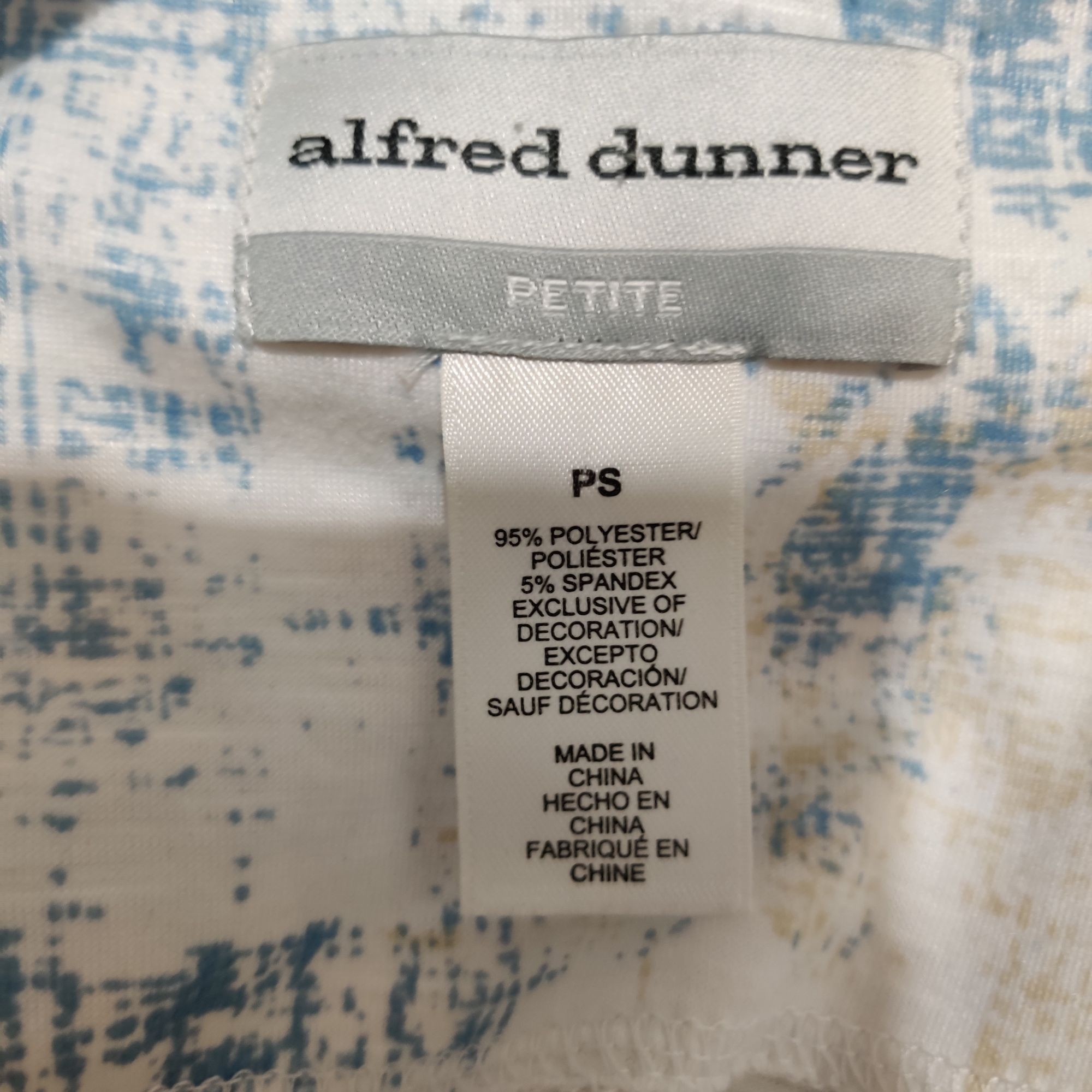 Other Alfred Dunner PS Floral Textured Blouse 3/4 Sleeve Petite So Size S / US 4 / IT 40 - 7 Thumbnail