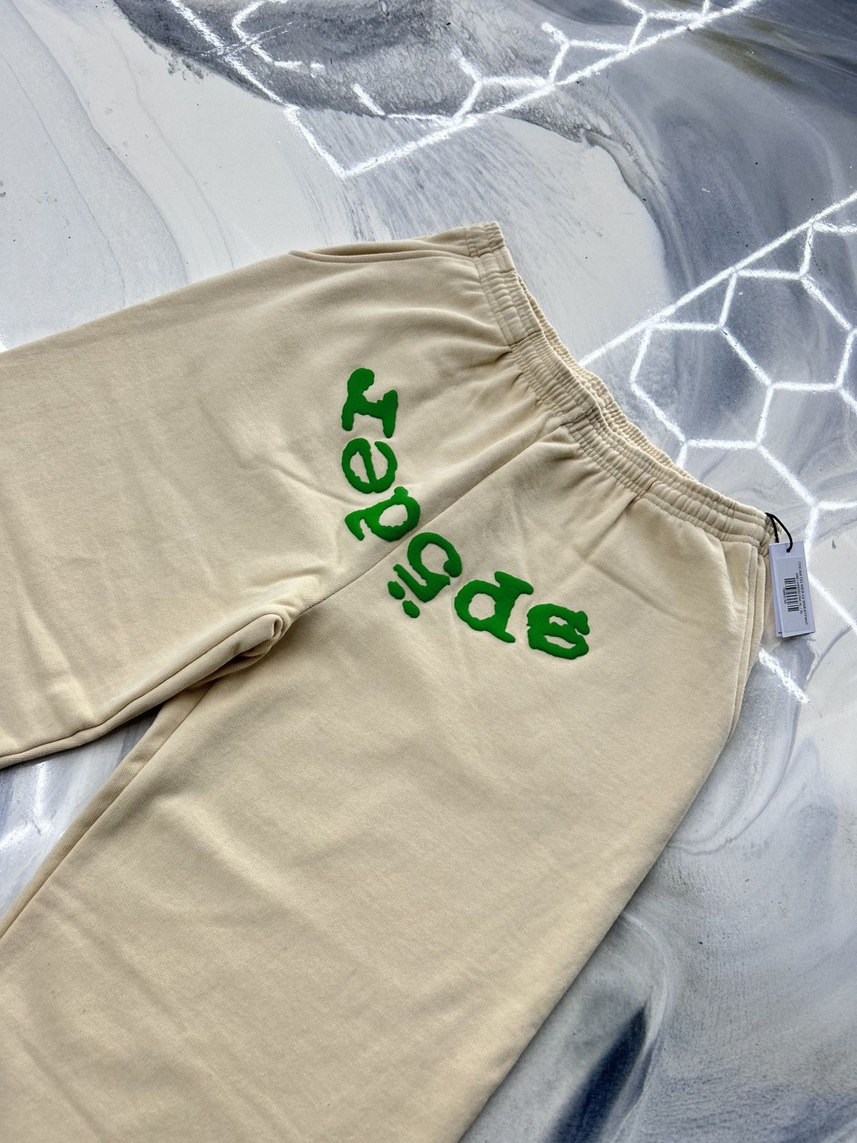 Sp5der Sp5der Web V2 Sweatpants Cream Green Size XL Size US 36 / EU 52 - 6 Thumbnail