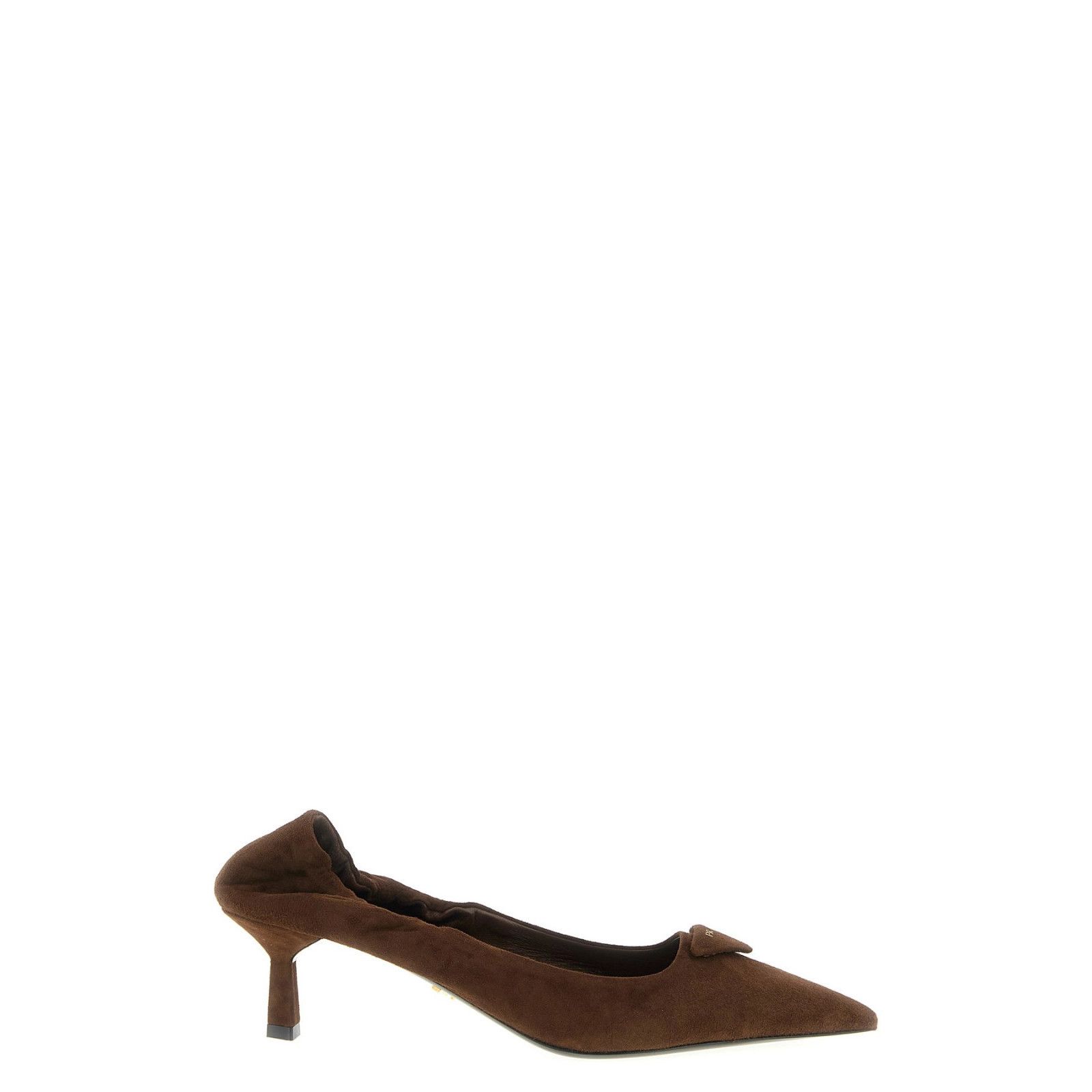PRADA $1200 Cocoa Brown Suede 55mm Pumps New & Authentic (Wo