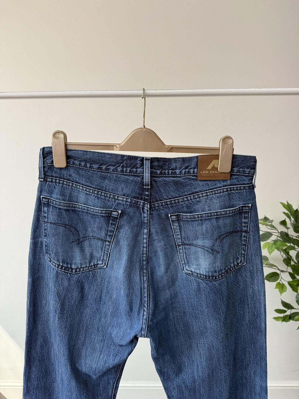 Lee Vintage Lee Cooper Men’s Blue Straight Leg Jeans Wash Denim Size US 35 - 11 Thumbnail
