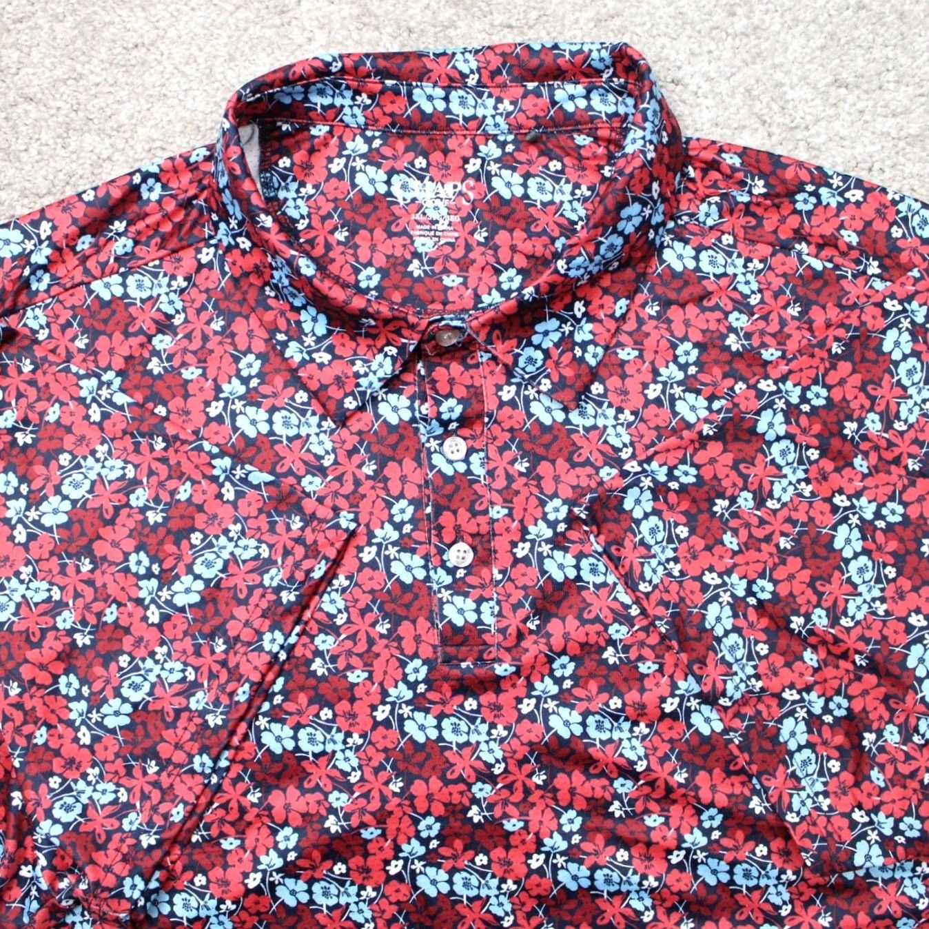 Chaps Chaps Golf Polo Shirt Mens 3XL XXXL Red Floral AOP Short Sleeve Polo Shirt Golf Shirt Mens 3XL Red Floral Pattern Chaps Golf Size US XXL / EU 58 / 5 - 2 Thumbnail