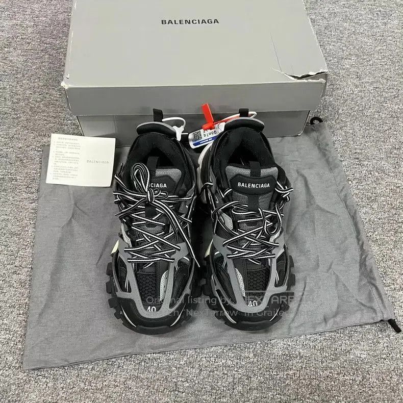 Balenciaga Balenciaga Track Black Gray Sneakers. Size US 8 / EU 41 - 3 Thumbnail