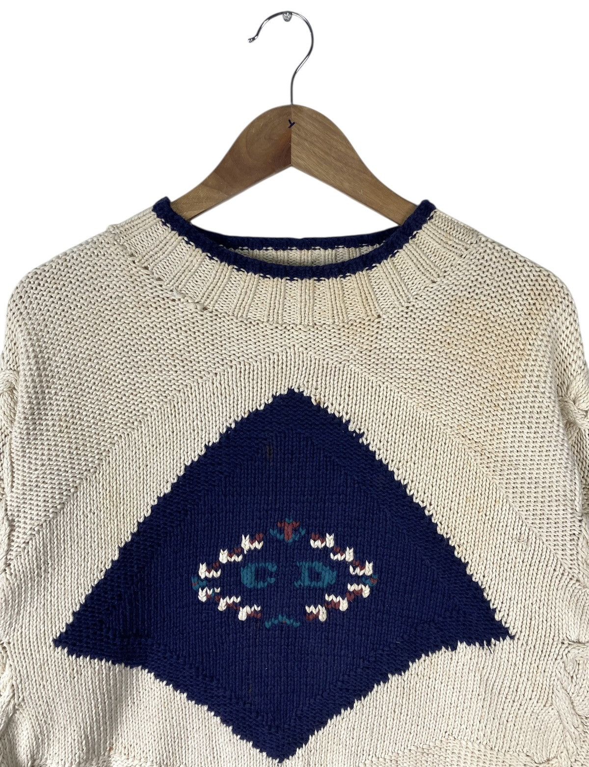 Christian Dior Monsieur Vintage Christian Dior Monsieur Hand Knitted Knitwear Usa Size US L / EU 52-54 / 3 - 3 Thumbnail