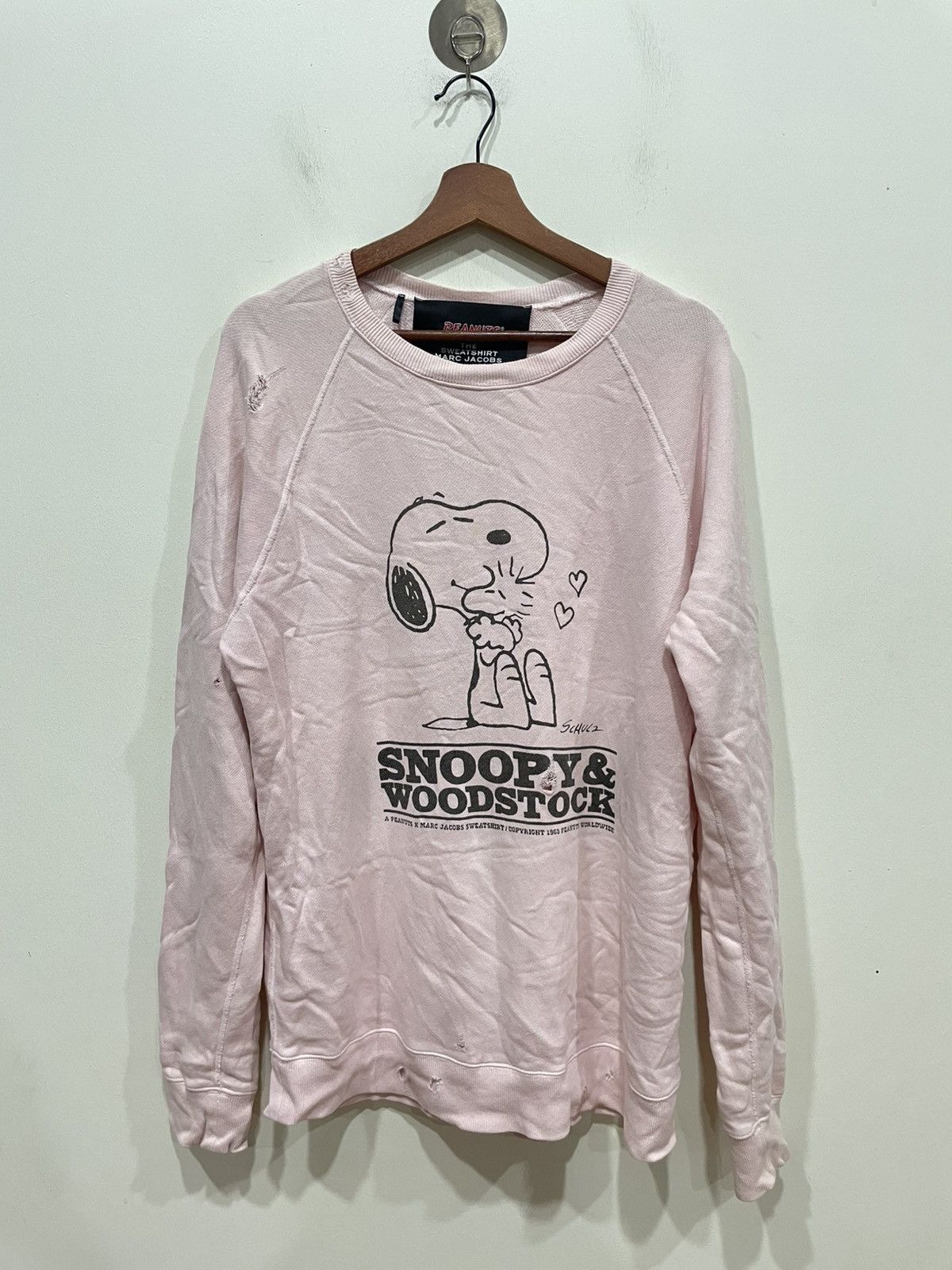 Marc Jacobs × Peanuts Peanuts X Marc Jacobs Distressed Sweatshirt Size US S / EU 44-46 / 1 - 1 Thumbnail
