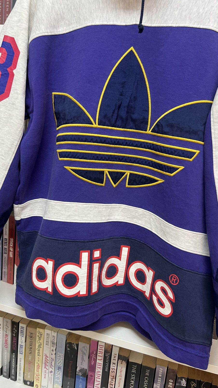 Adidas Vintage 90s ADIDAS Big Logo Sweater Size US L / EU 52-54 / 3 - 4 Thumbnail