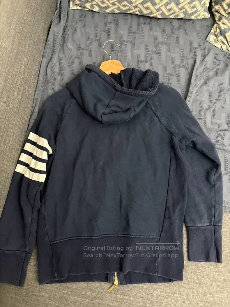 Thom Browne Thom Browne Dark blue cardigan hoodie Size US L / EU 52-54 / 3 - 7 Thumbnail
