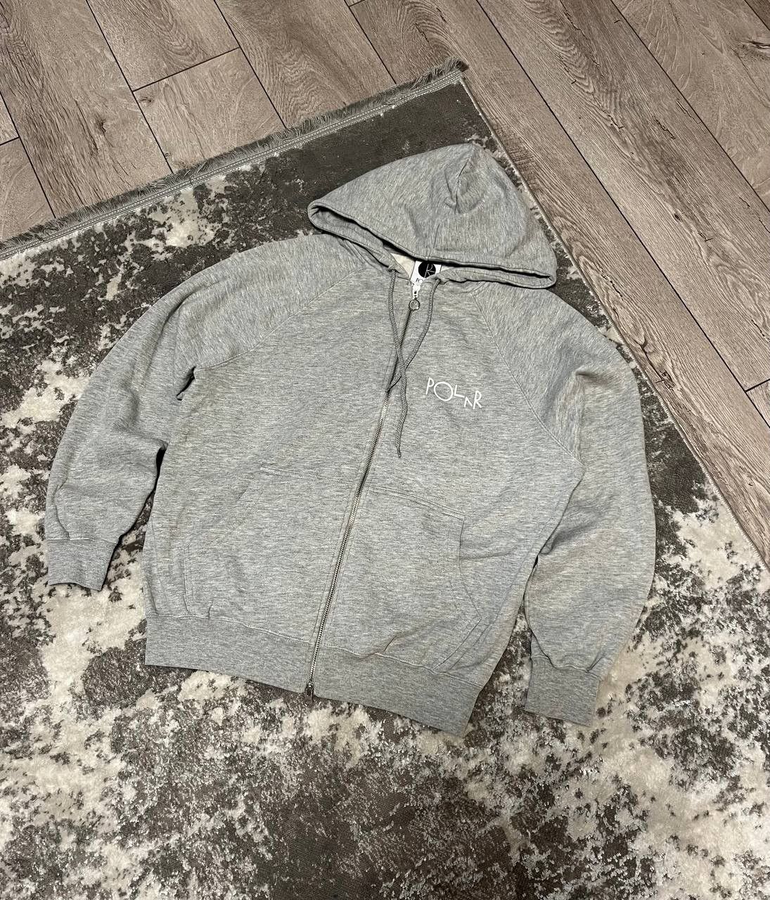 Pre-owned Polar Skate Co Polar Skate Zip Hoodie In Grey