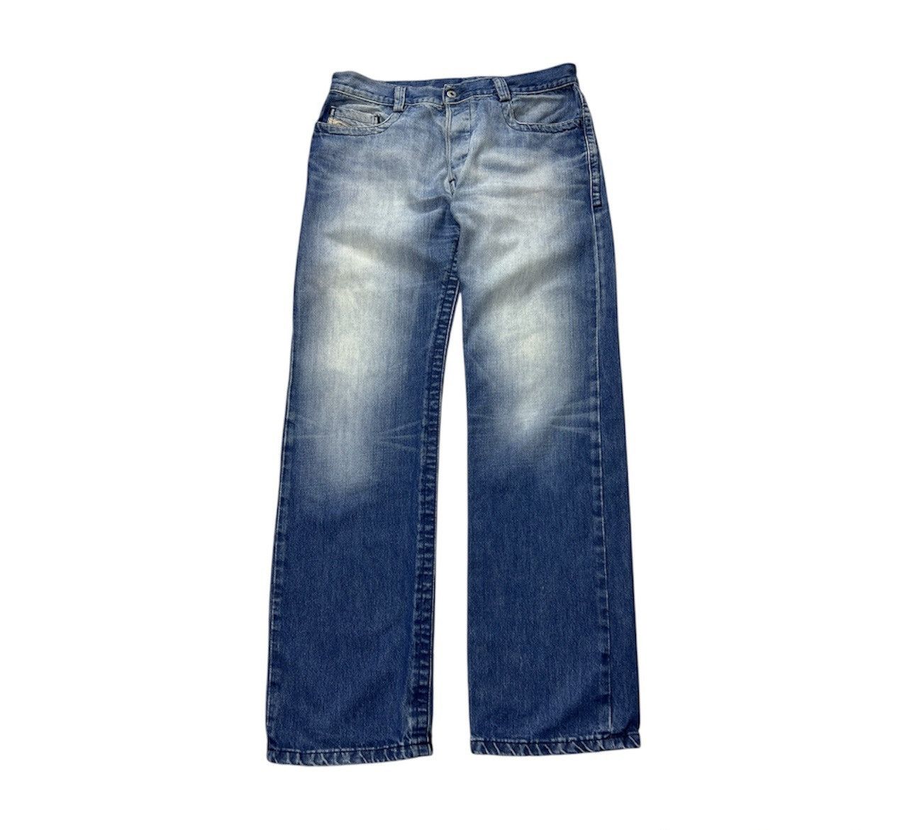 Diesel Vintage Diesel Rivec y2k distressed denim washed jeans pants Size US 33 - 1 Thumbnail