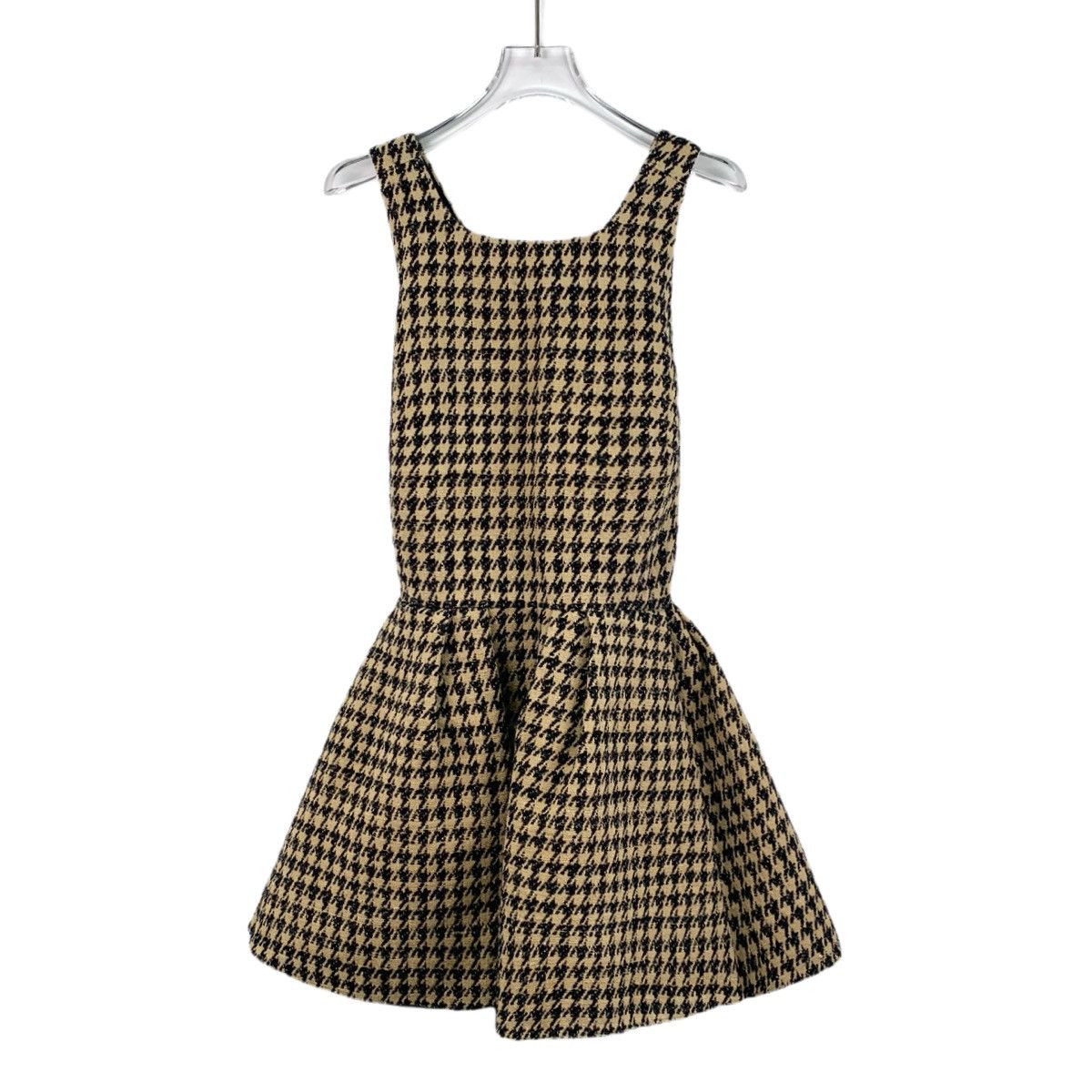 Dior Christian Dior Houndstooth Backless Sleeveless Dress K26WX Size S / US 4 / IT 40 - 1 Thumbnail