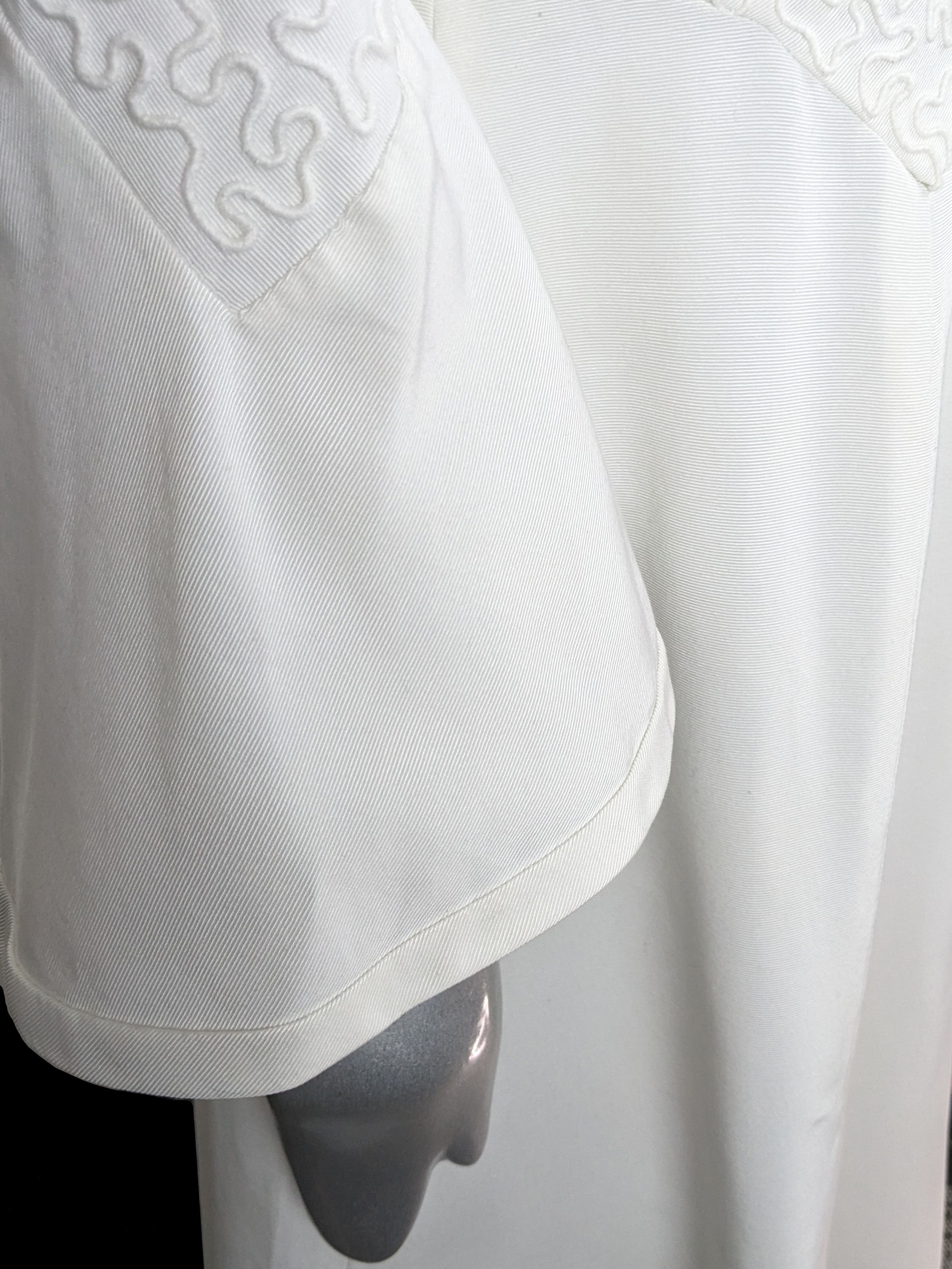 Vintage Maggy Rouff 50's Vintage White Haute Couture Wedding Dress Size S / US 4 / IT 40 - 10 Thumbnail
