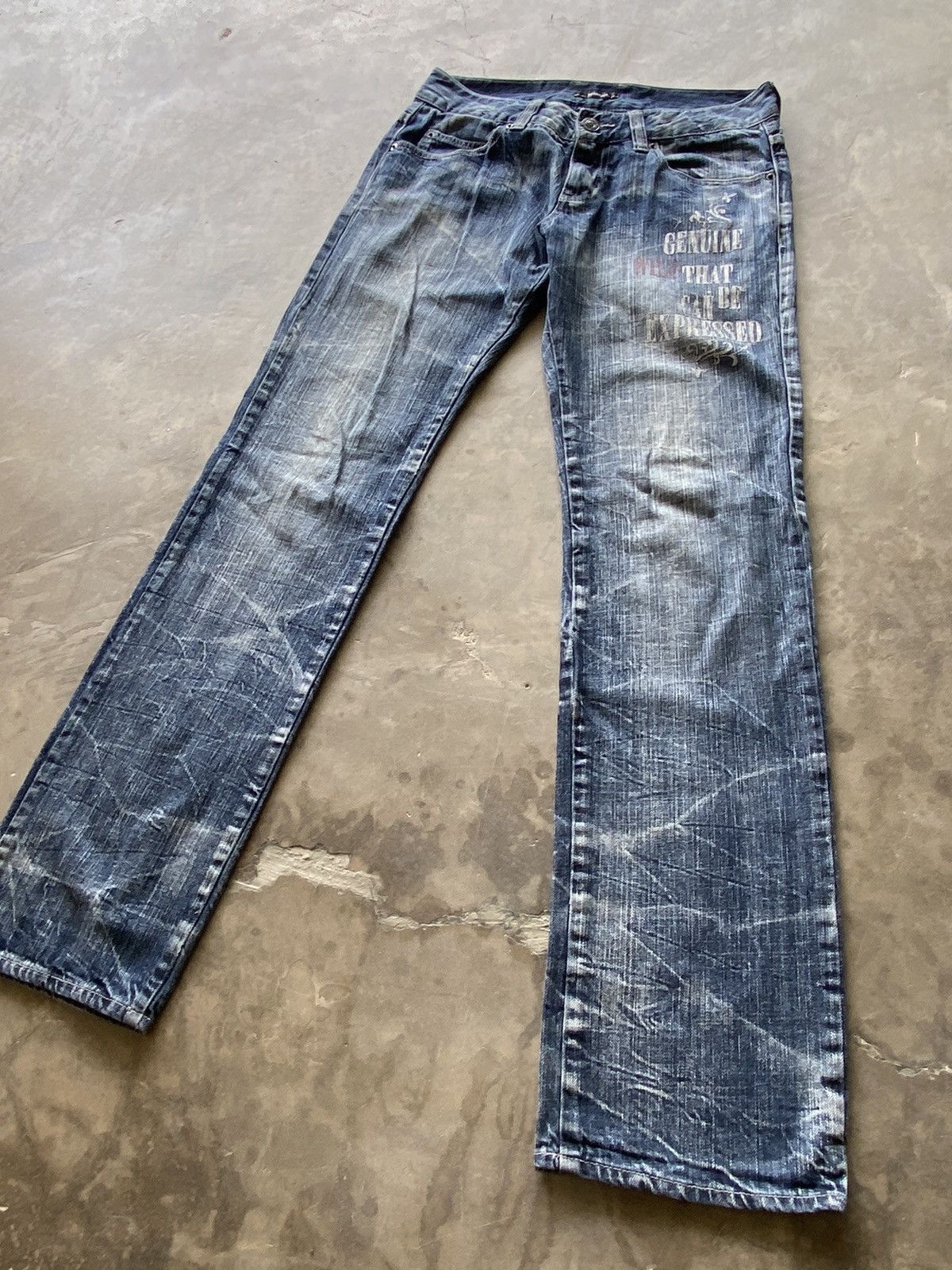 Japanese Brand × Vintage Japanese Claws Distressed Double Focus Grunge Jeans pp3 Size US 31 - 3 Thumbnail