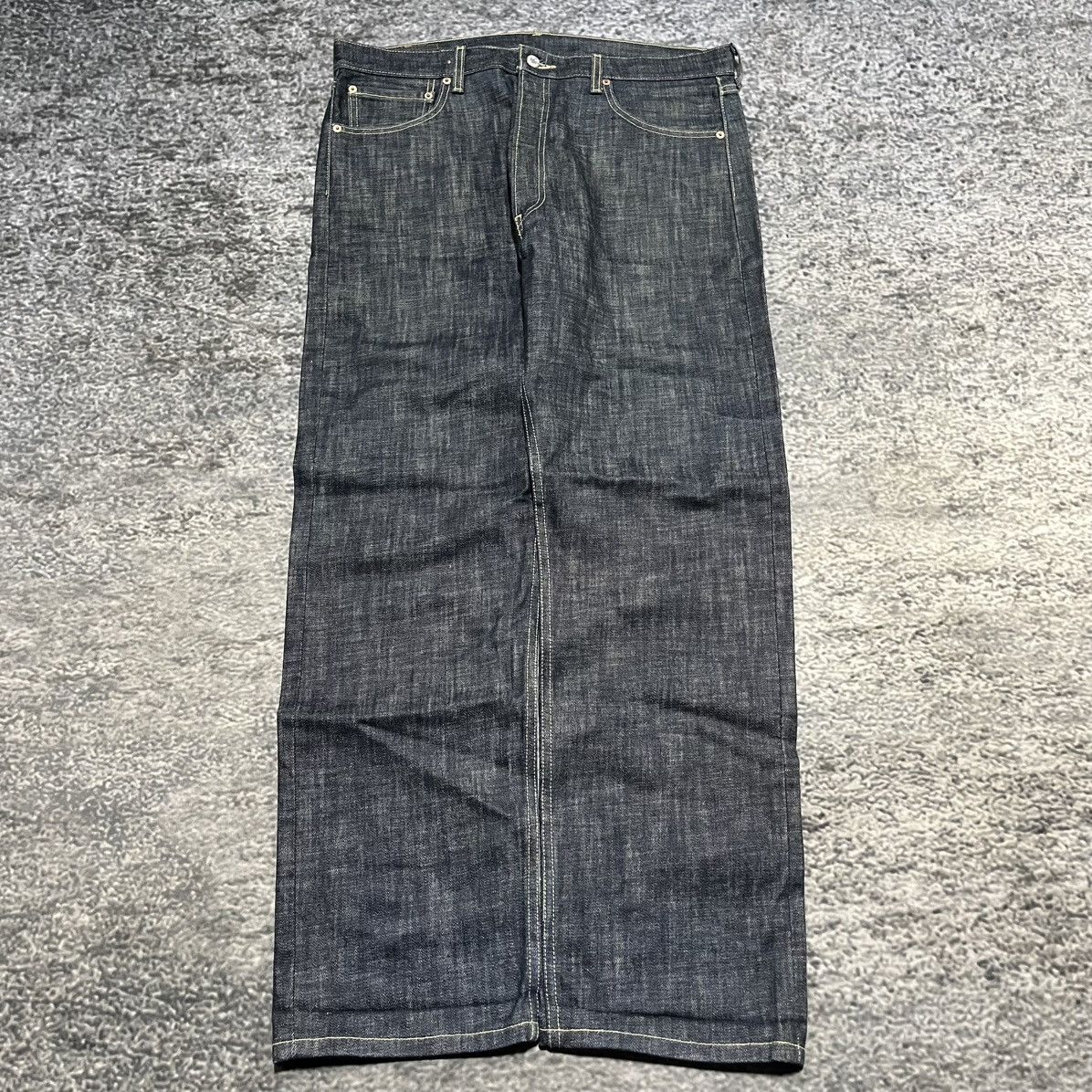 Vintage Vintage 2000s Levi's 501 Button Fly Navy Blue Jeans 36x32 Size US 36 / EU 52 - 2 Thumbnail
