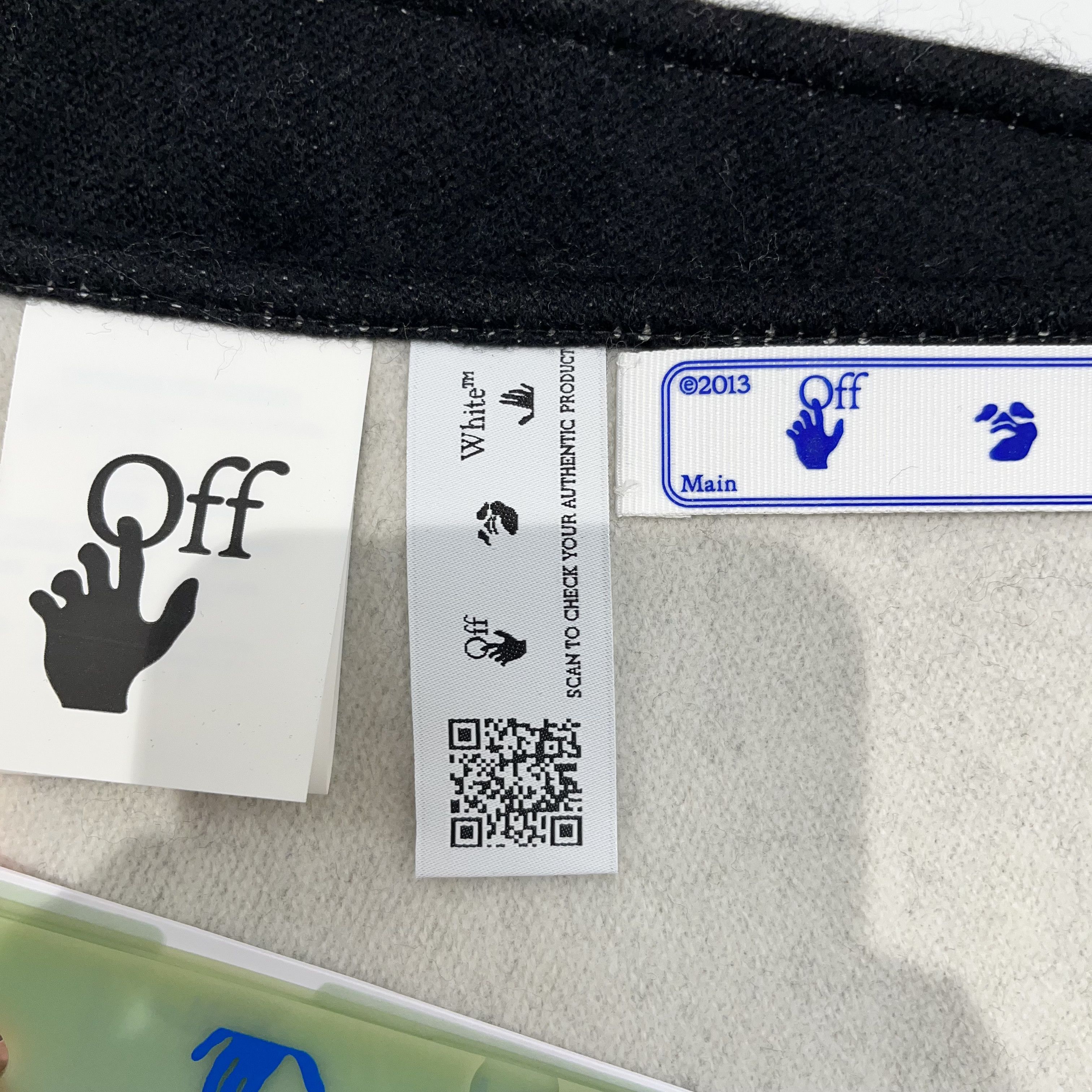 Off-White Off-White Logo Print Knitted Scarf Black Size ONE SIZE - 10 Thumbnail