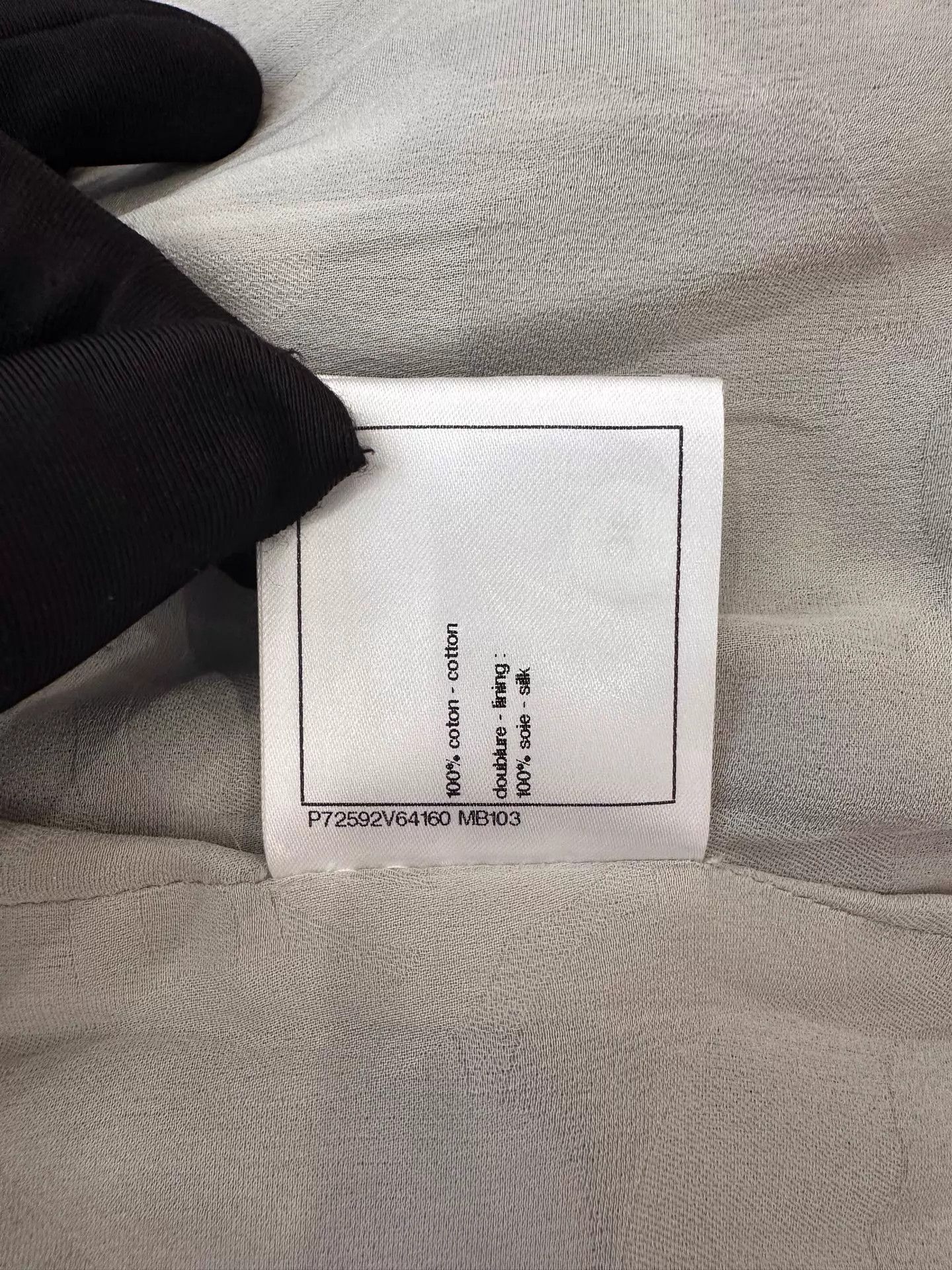 Chanel Chanel women's light gray sequin denim CC all over logo Size M / US 6-8 / IT 42-44 - 8 Thumbnail