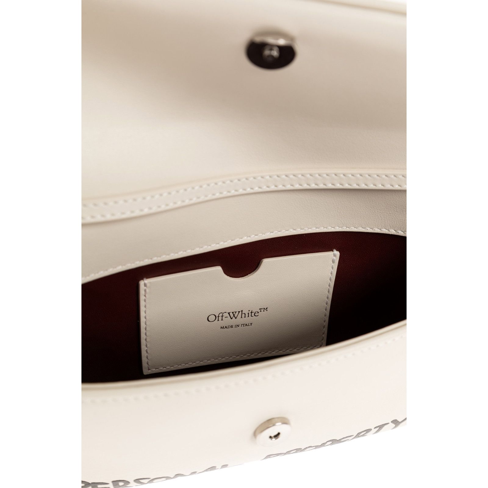Off-White OFF WHITE Jitney White Leather Shoulder Bag New Size ONE SIZE - 4 Thumbnail
