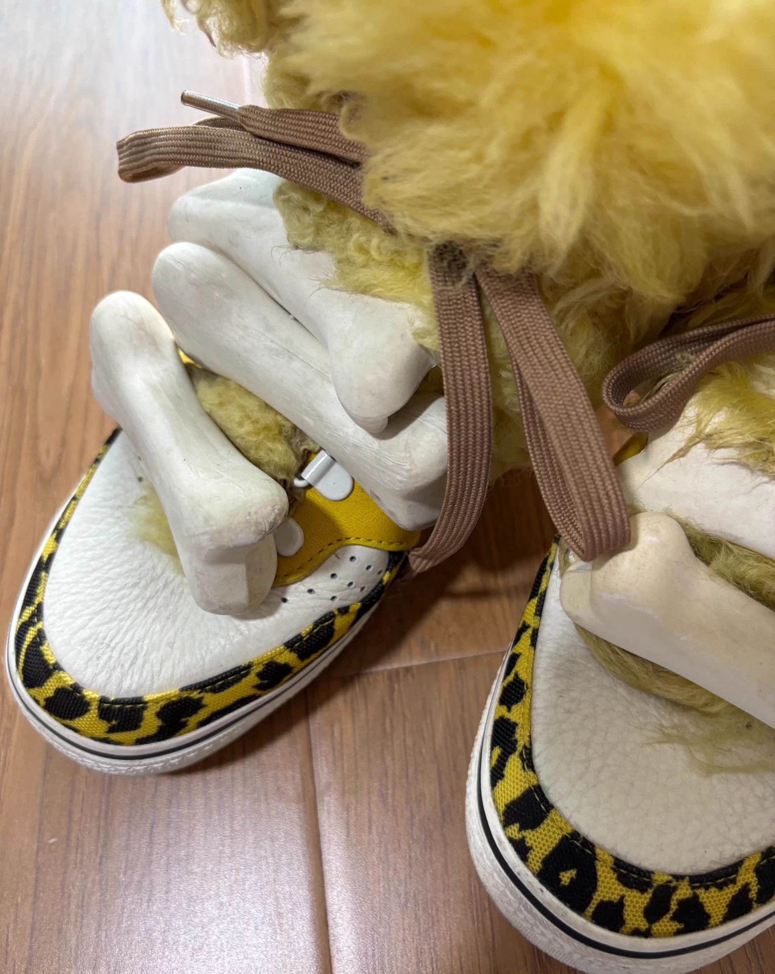 Adidas Adidas x JS 2015SS Vintage Yellow Fur Bone Shoes 40.5 Size US 7.5 / EU 40-41 - 4 Thumbnail