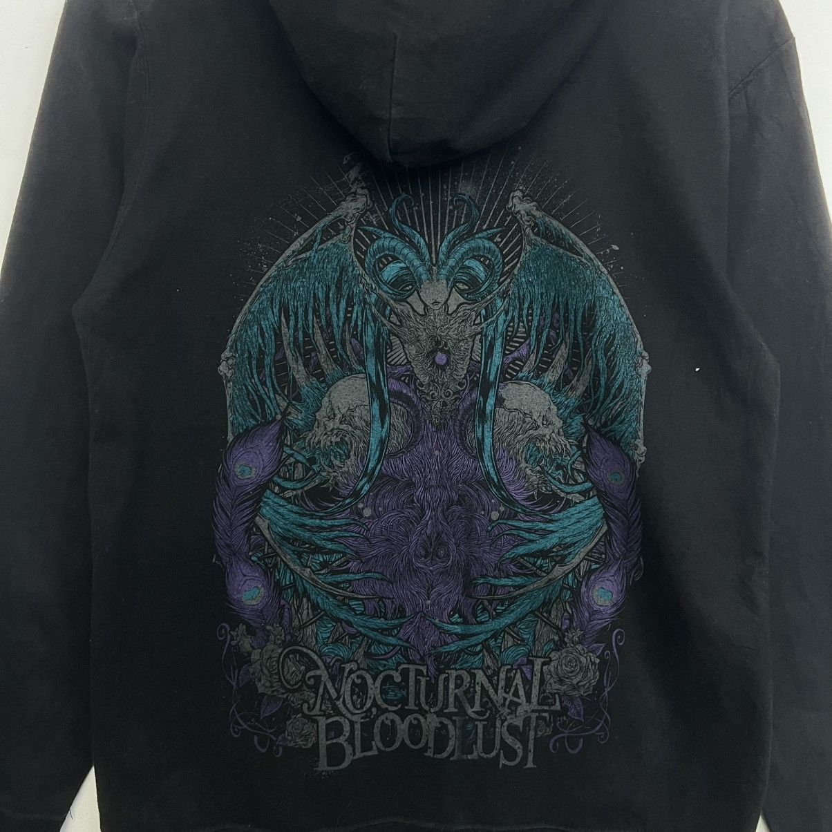 Band Tees NOCTURNAL BLOODLUST JAPANESE BRAND ZIPER HOODIE Size US M / EU 48-50 / 2 - 3 Thumbnail