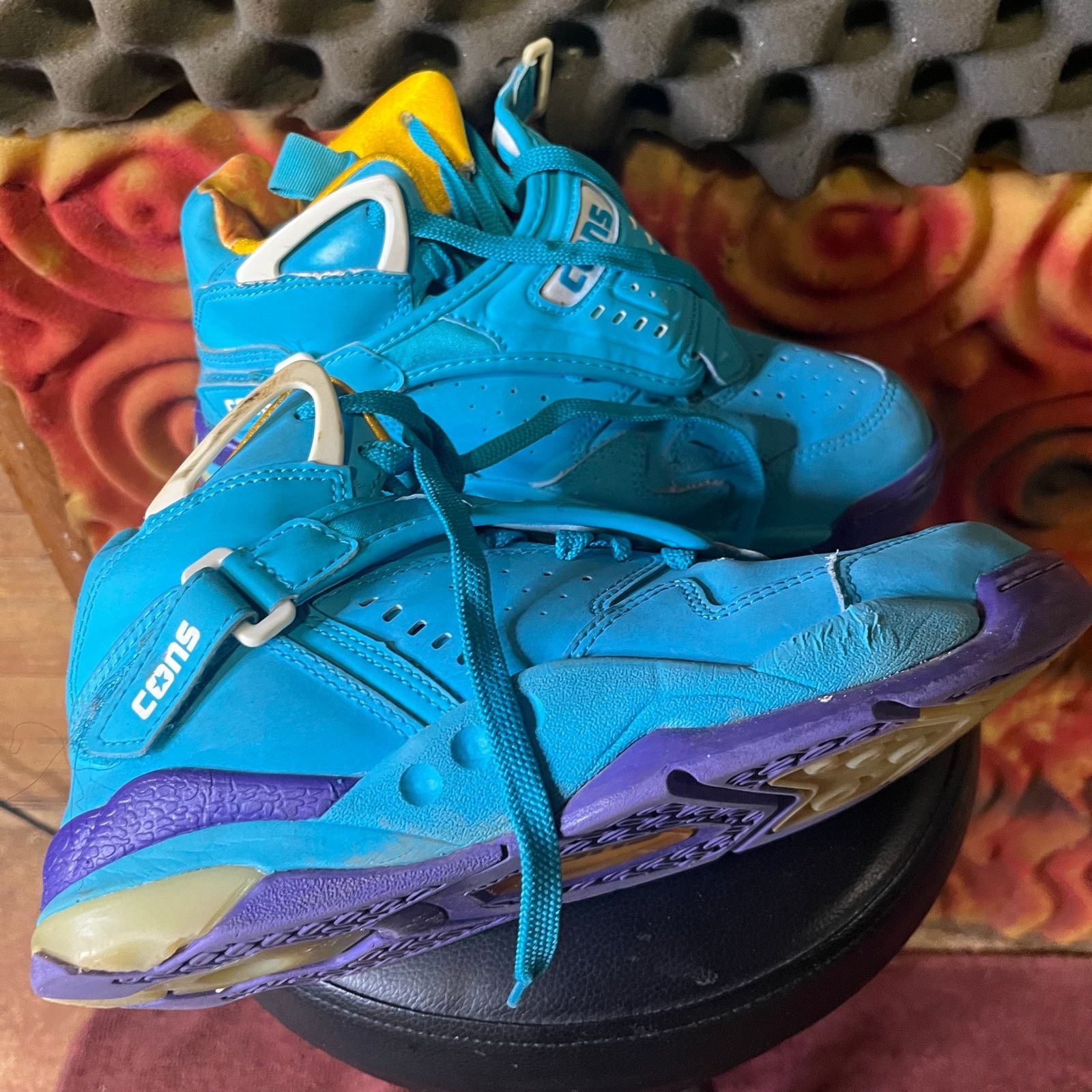 Converse Converse Aero Jam Charlotte Hornets Shoes Mens Sz 7 Blue Size US 7 / EU 40 - 2 Thumbnail