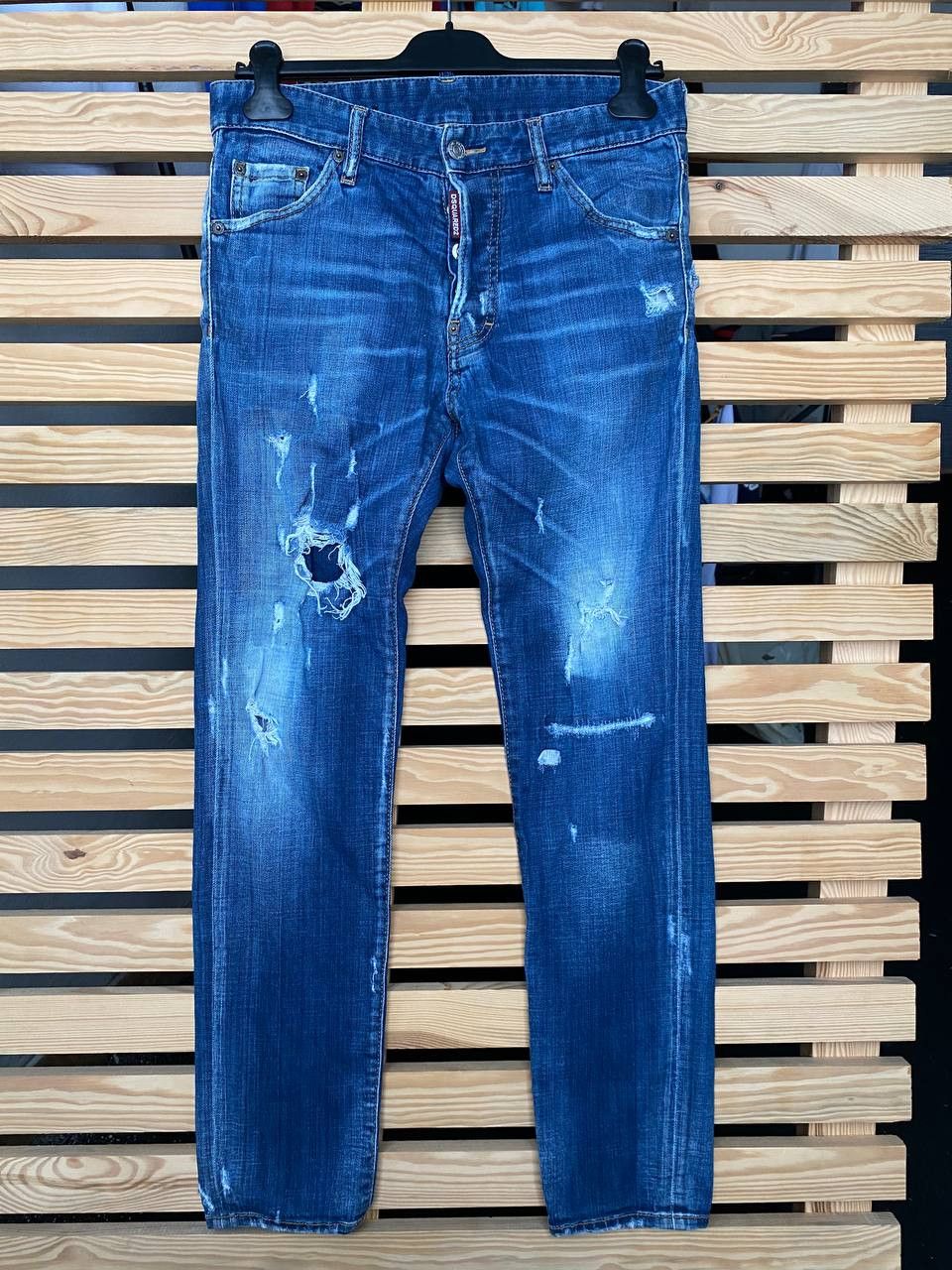 Dsquared2 Dsquared2 Distressed Painting Denim Pants Size US 28 / EU 44 - 1 Thumbnail