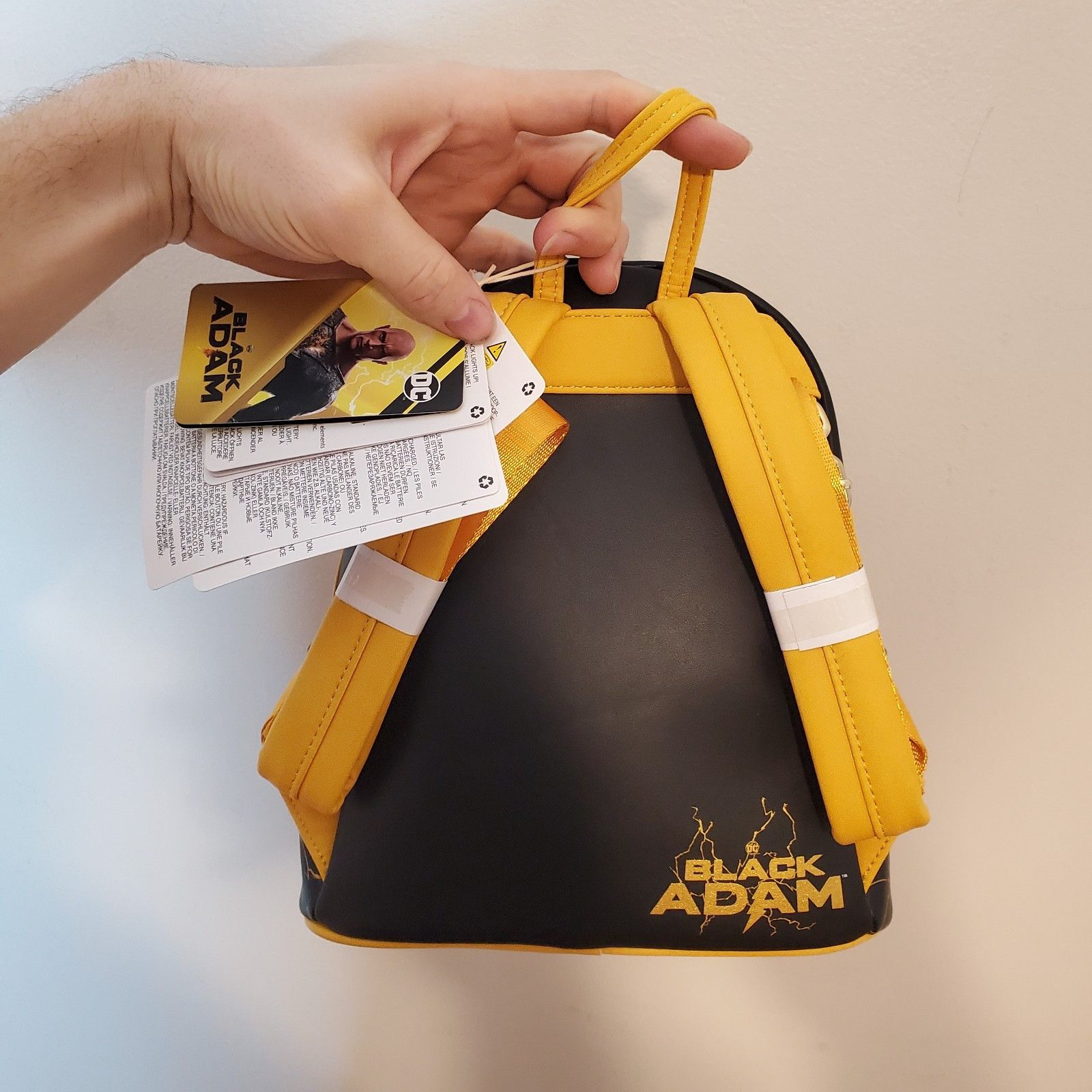 DC Comics NWT Loungefly x DC Comics Black Adam Light Up Mini Backpack Size ONE SIZE - 5 Thumbnail
