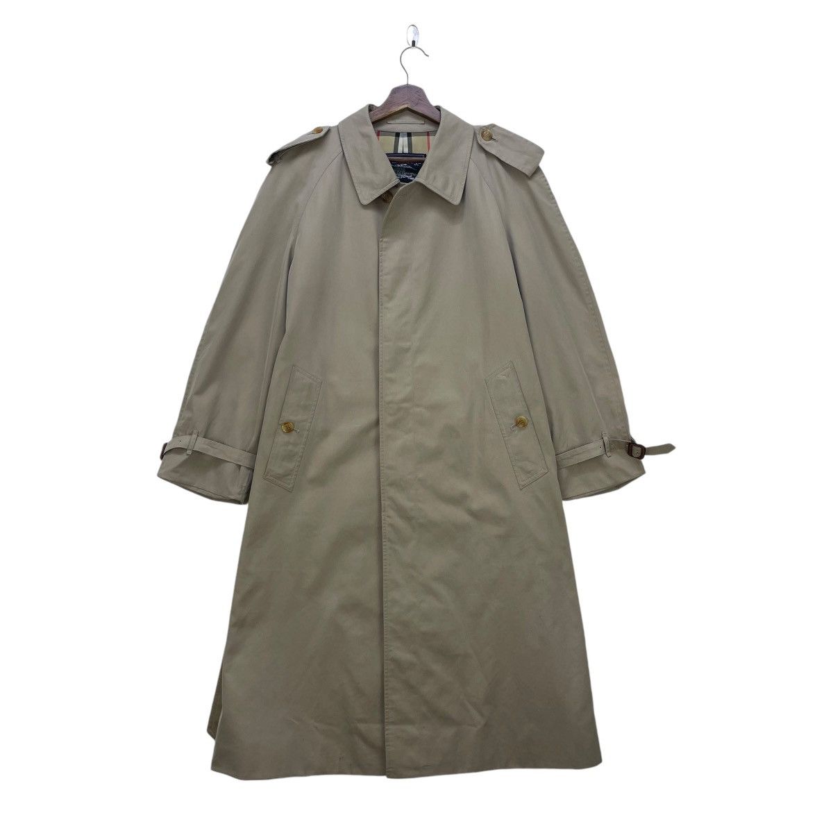 Burberry 💥Vintage 90s Burberrys Trench Coat Nova Check Jacket Size US M / EU 48-50 / 2 - 1 Thumbnail