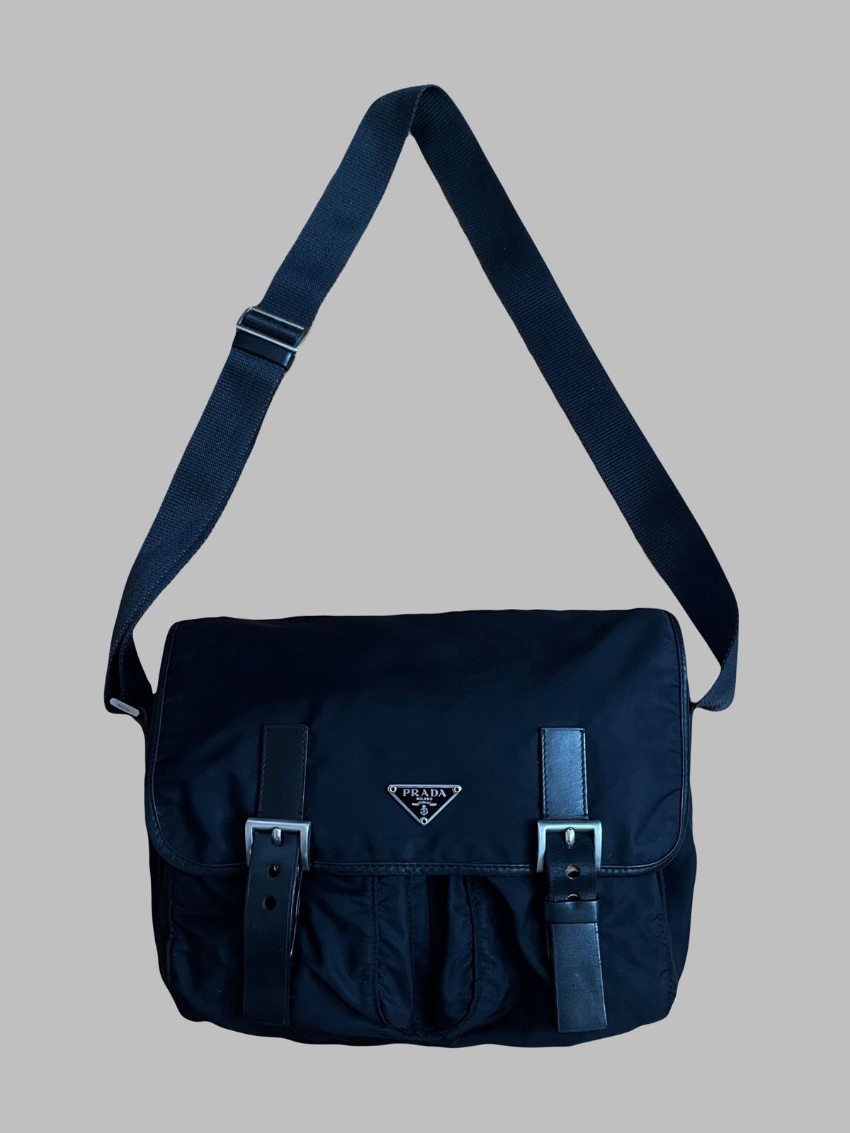 Prada Authentic Prada Nylon Messenger Gently Used Size ONE SIZE - 1 Thumbnail