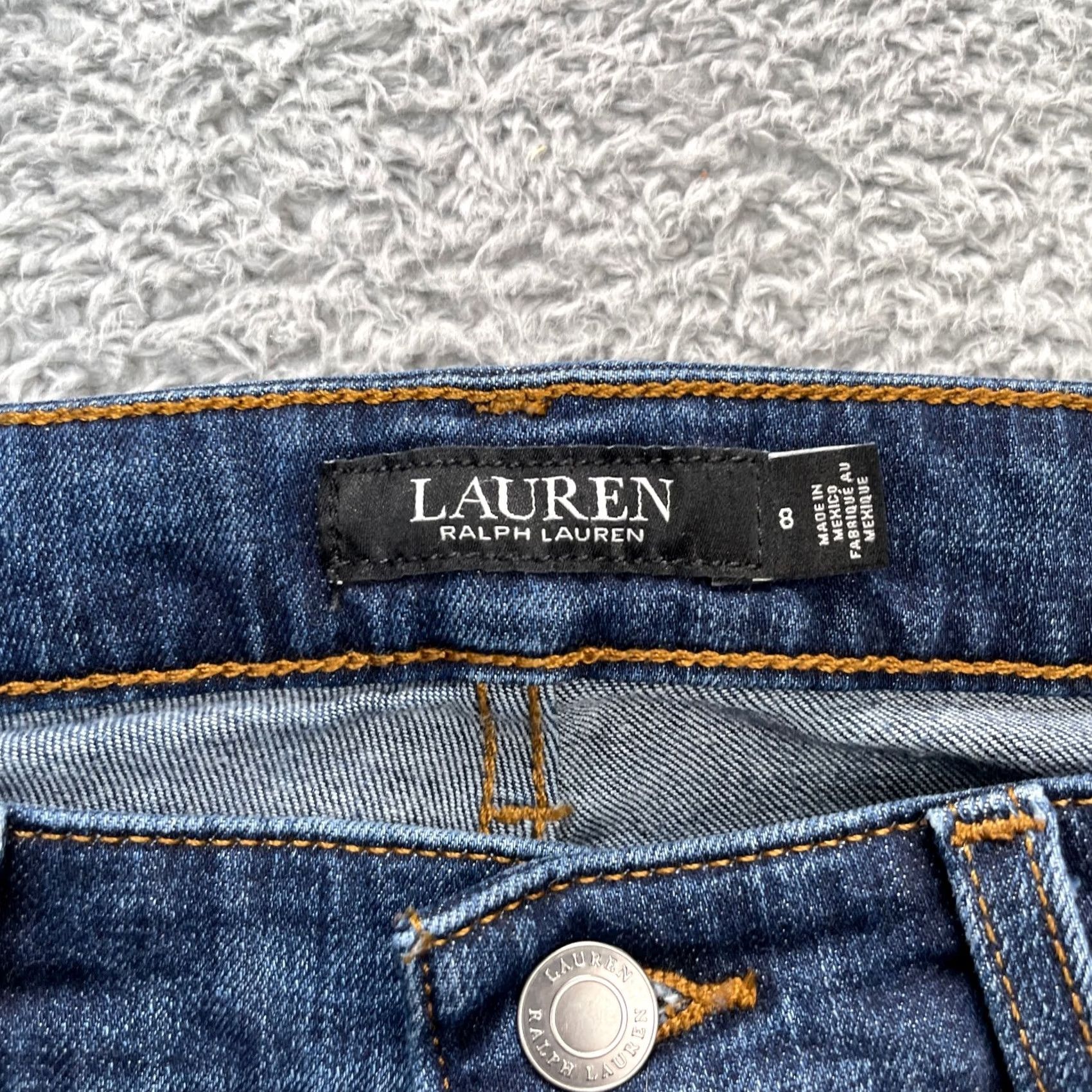 Ralph Lauren Lauren Ralph Lauren Jeans Womens 8 Bootcut Denim Blue Dark Wash 5-Pocket Classic Fit Casual Size 30" / US 8 / IT 44 - 4 Thumbnail
