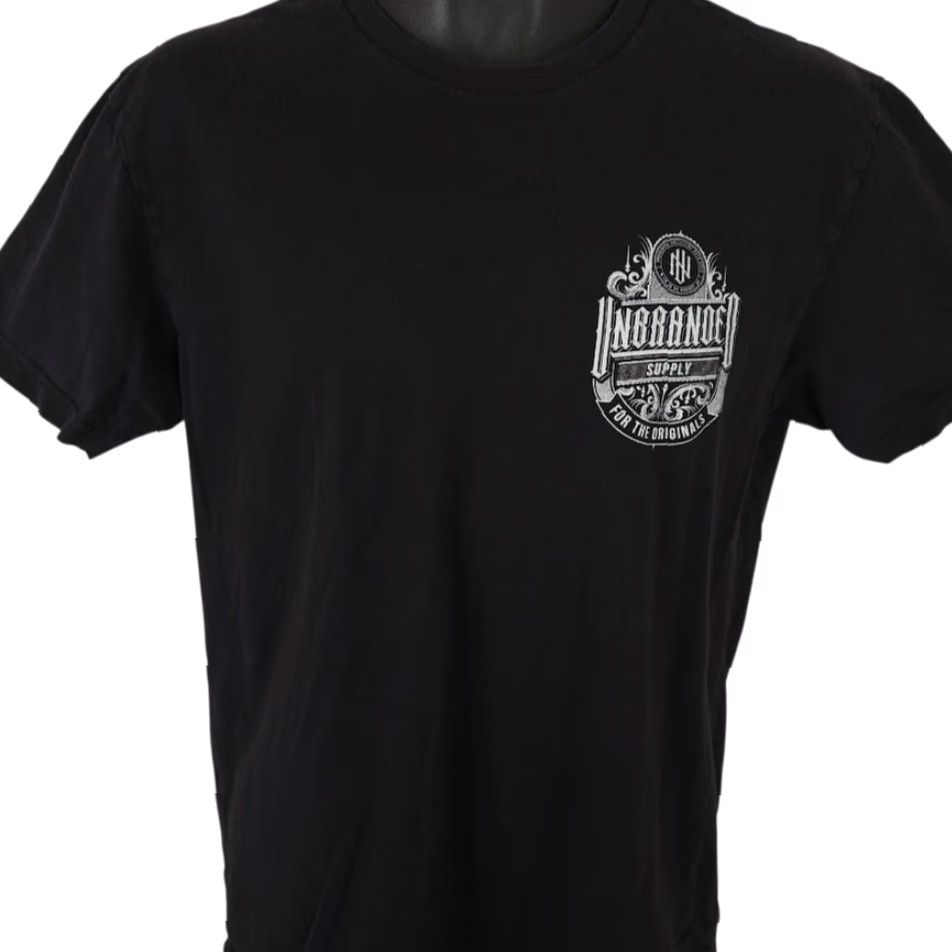 Vintage VINTAGE? Unbranded Collective T Shirt Mens Size Medium Black Streetwear Made In USA Size US M / EU 48-50 / 2 - 2 Thumbnail
