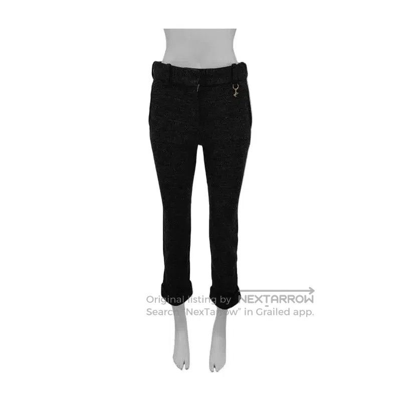 Louis Vuitton Women's Black Grey Wool Casual Pants .