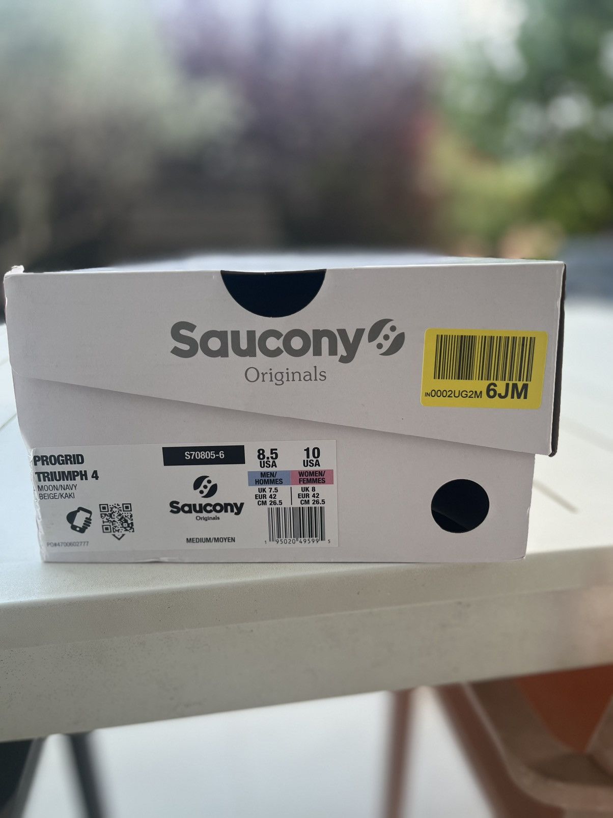 Saucony Saucony Triumph 4 Moon/Navy Sneakers Size US 8.5 / EU 41-42 - 10 Thumbnail