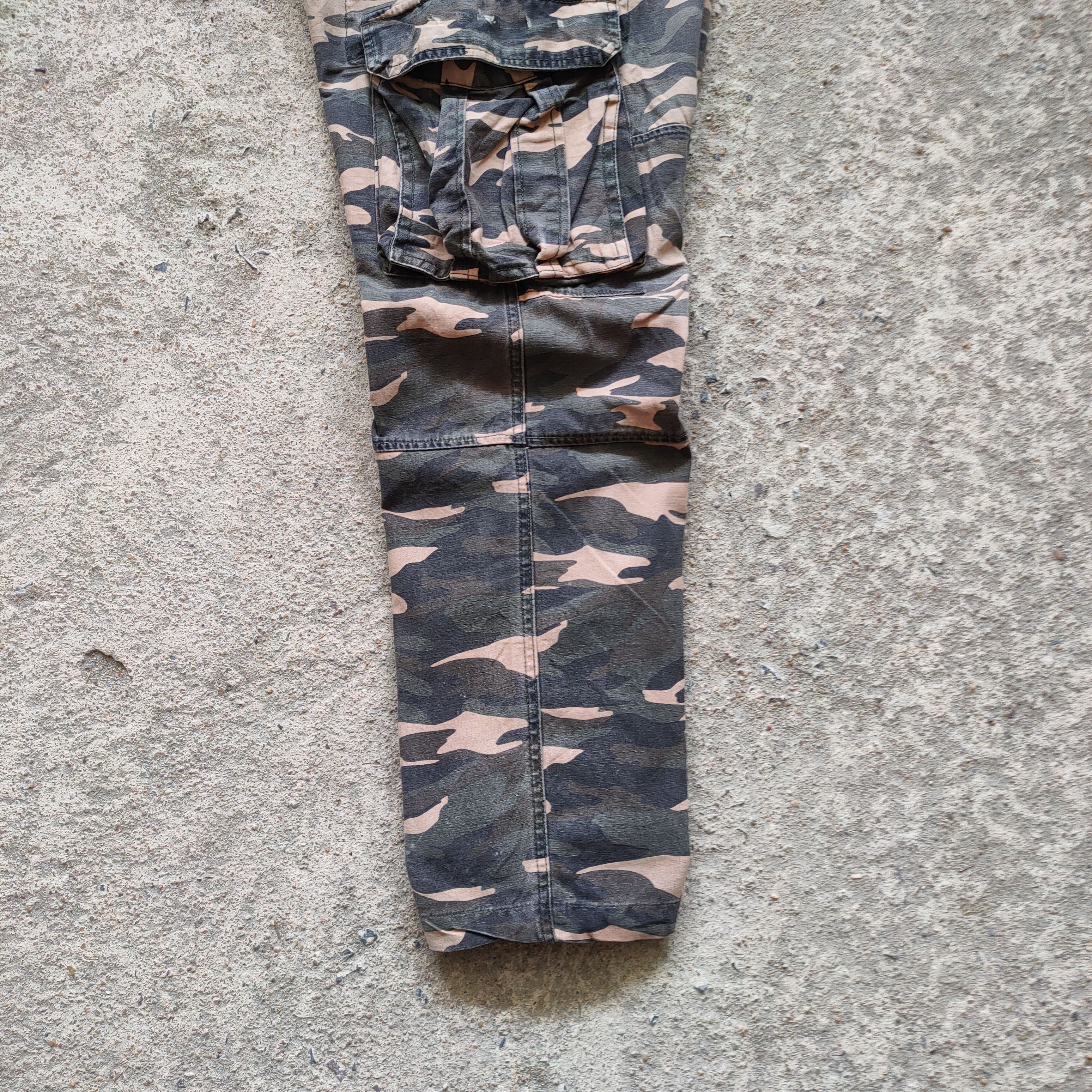 Japanese Brand × Vintage VINTAGE TWENTY WORK FADED CAMO CARGO PANTS Size US 32 / EU 48 - 12 Thumbnail