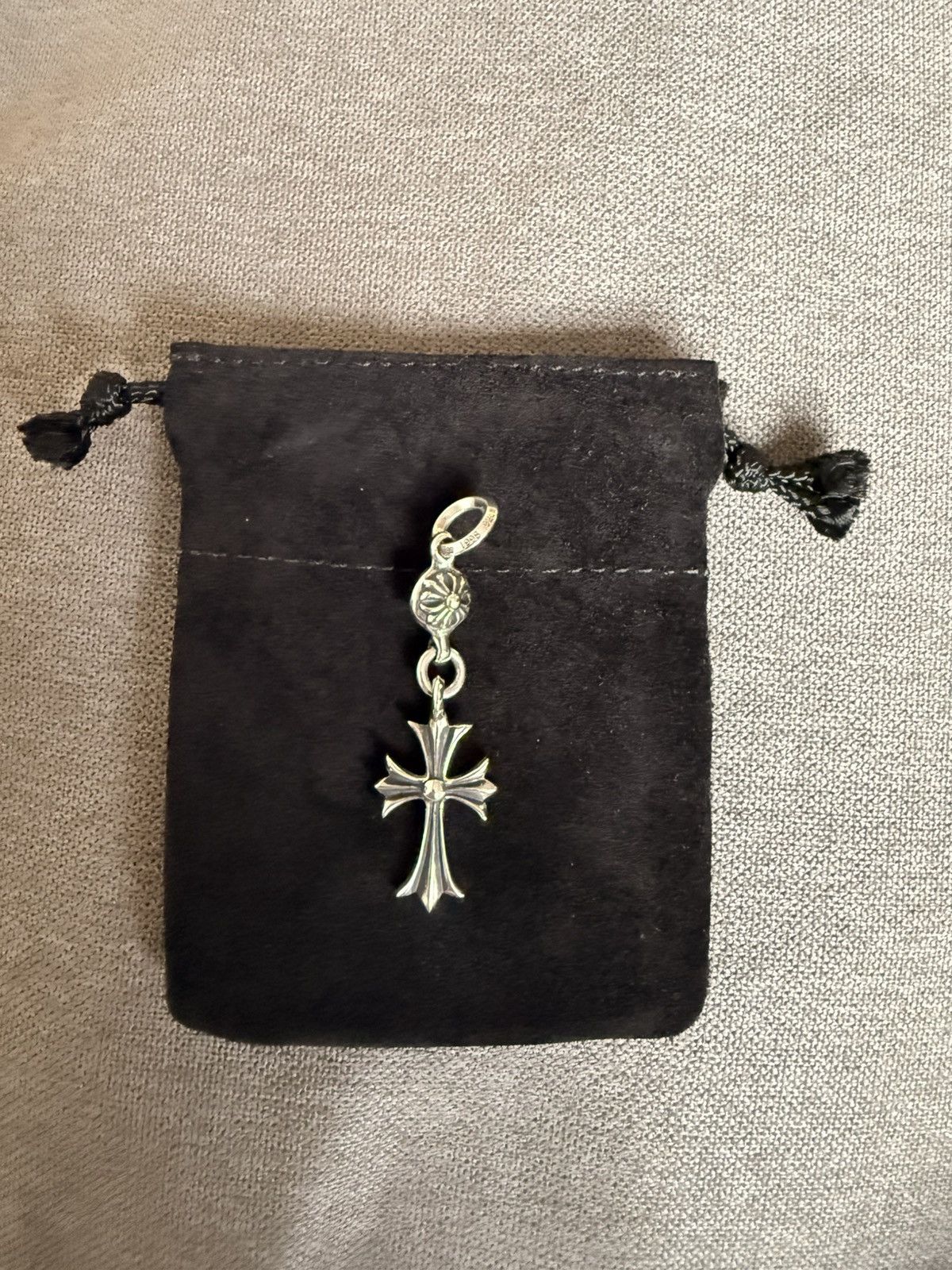 Chrome Hearts Chrome Hearts 1 Ball Tiny CH Cross Pendant + Ball Chain Size ONE SIZE - 14 Thumbnail