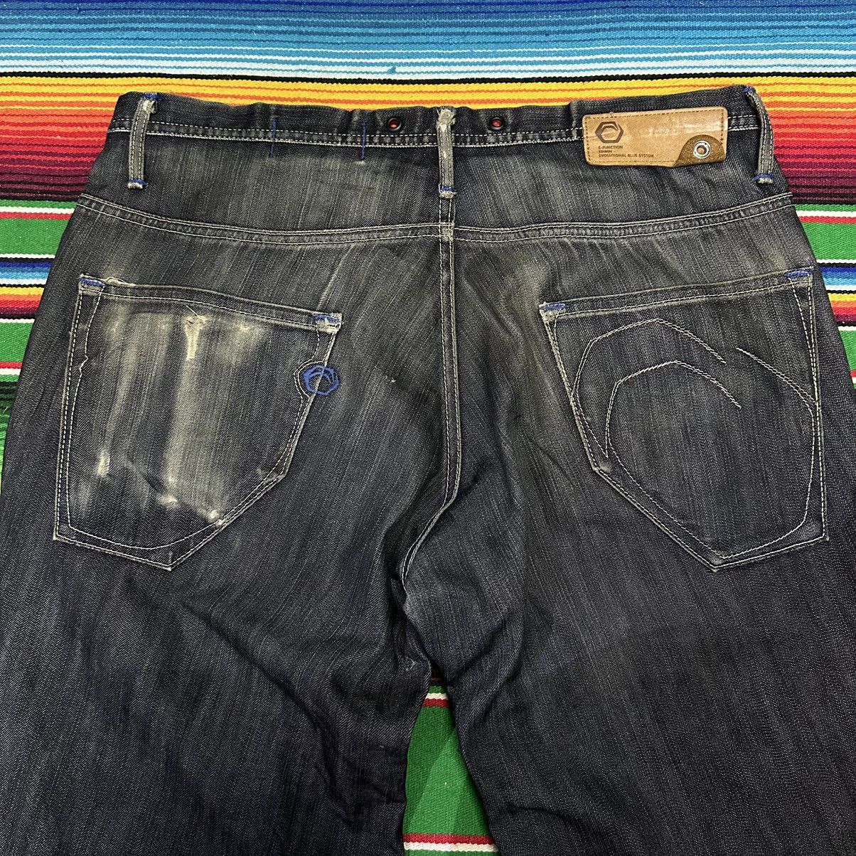 Edwin Twist Legs 💥vintage edwin evolution flare curve legs . Size US 34 / EU 50 - 3 Thumbnail
