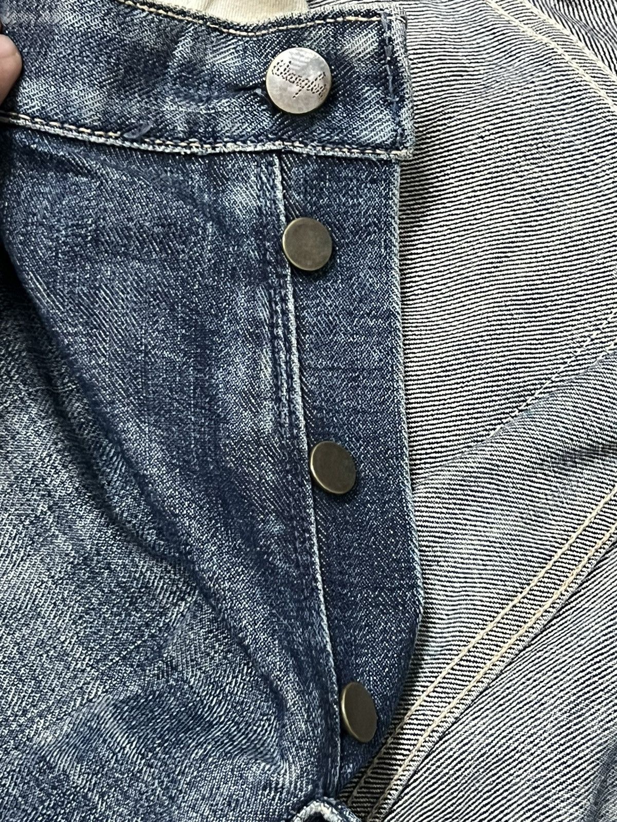 Vintage VINTAGE WRANGLER BLUE BELL SELVEDGE DENIM Size US 34 / EU 50 - 17 Thumbnail