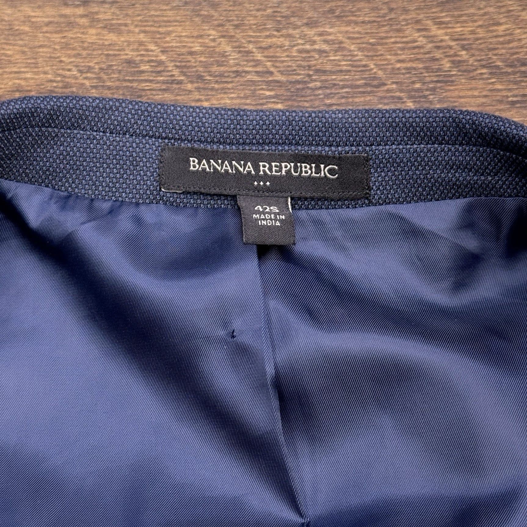 Banana Republic Banana Republic Blazer Jacket Linen Slim 42 Short Blue Sport Coat Size US 42 / EU 58 - 5 Thumbnail