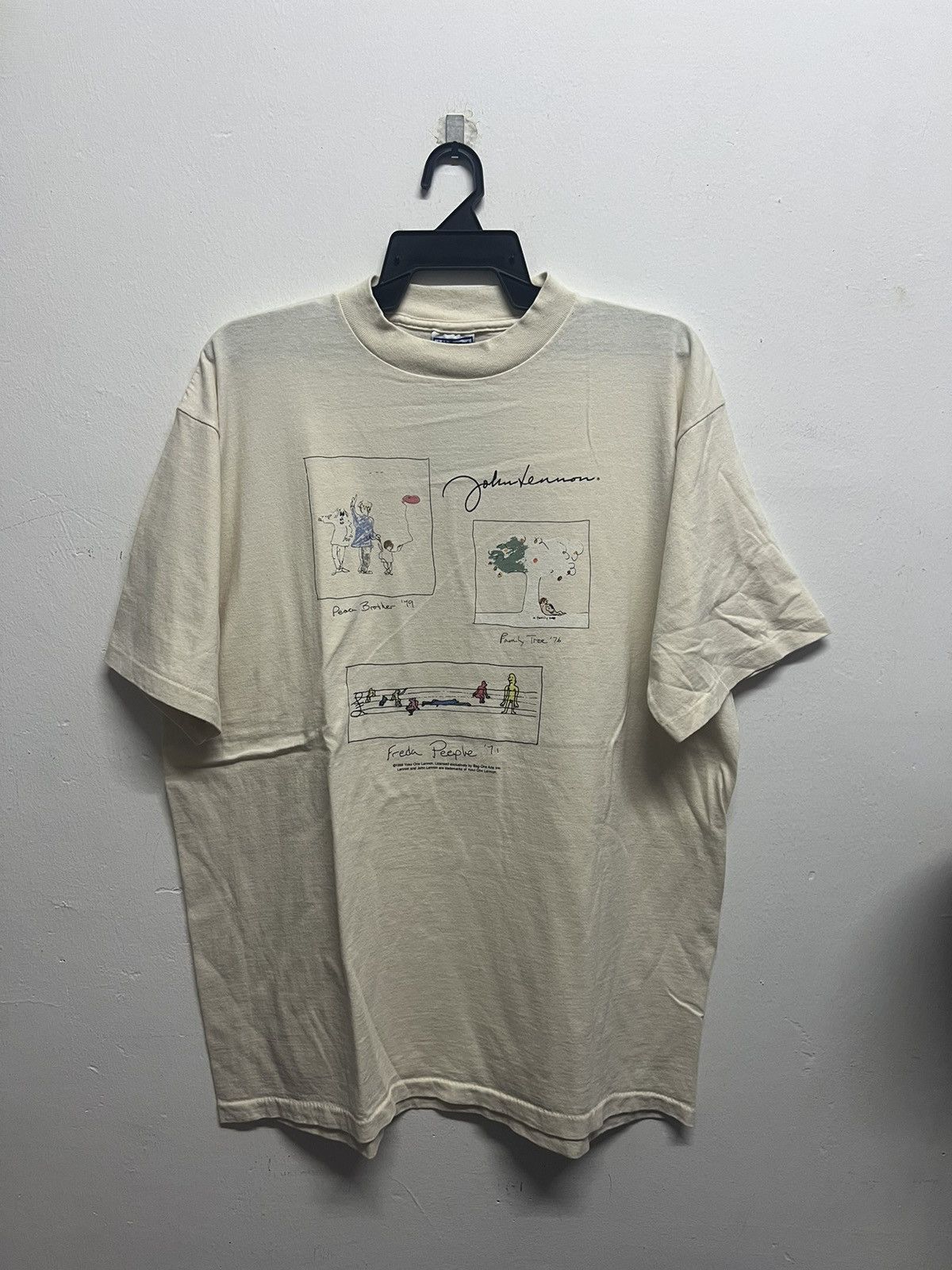 Band Tees × Vintage Vintage 90’s John Lennon Yoko OnoFreda People Size US XL / EU 56 / 4 - 1 Thumbnail