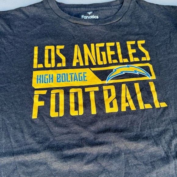 NFL NEW LOS ANGELES CHARGES FANATICS T-SHIRT SZ LARGE L Size US L / EU 52-54 / 3 - 2 Thumbnail