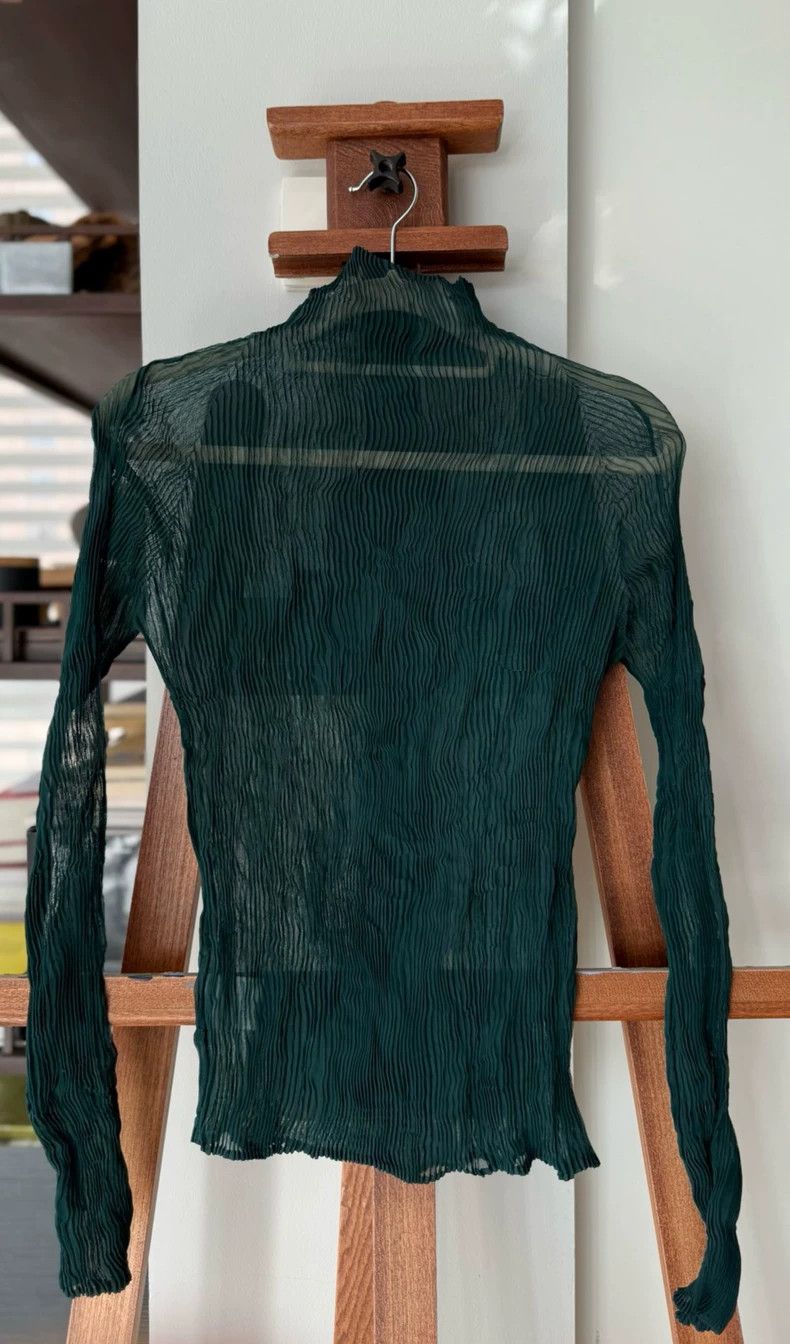 Issey Miyake issey miyake Dark green turtleneck top Size M / US 6-8 / IT 42-44 - 1 Thumbnail