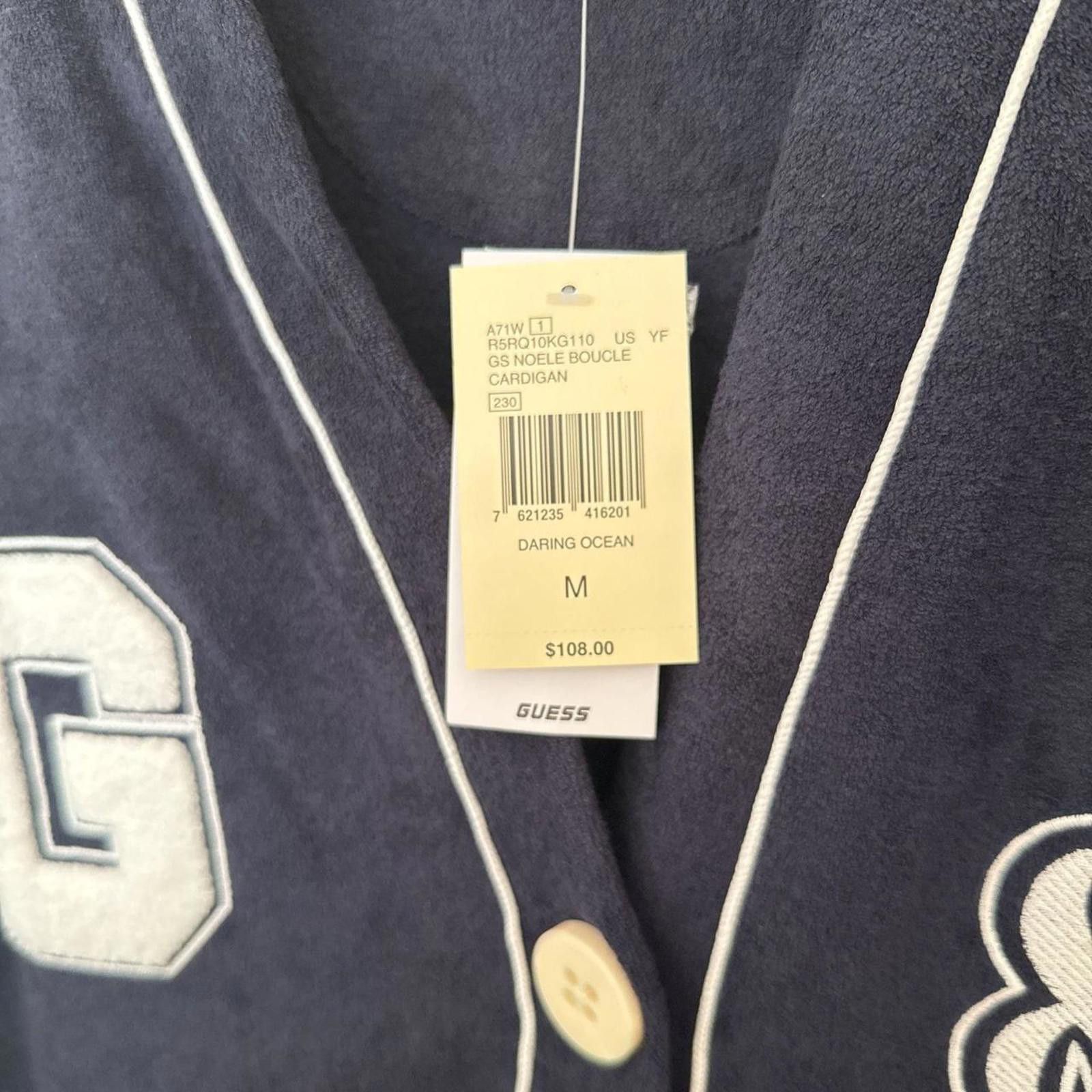 Guess GUESS Cardigan Women's M Blue NWT V-Neck Size M / US 6-8 / IT 42-44 - 2 Thumbnail