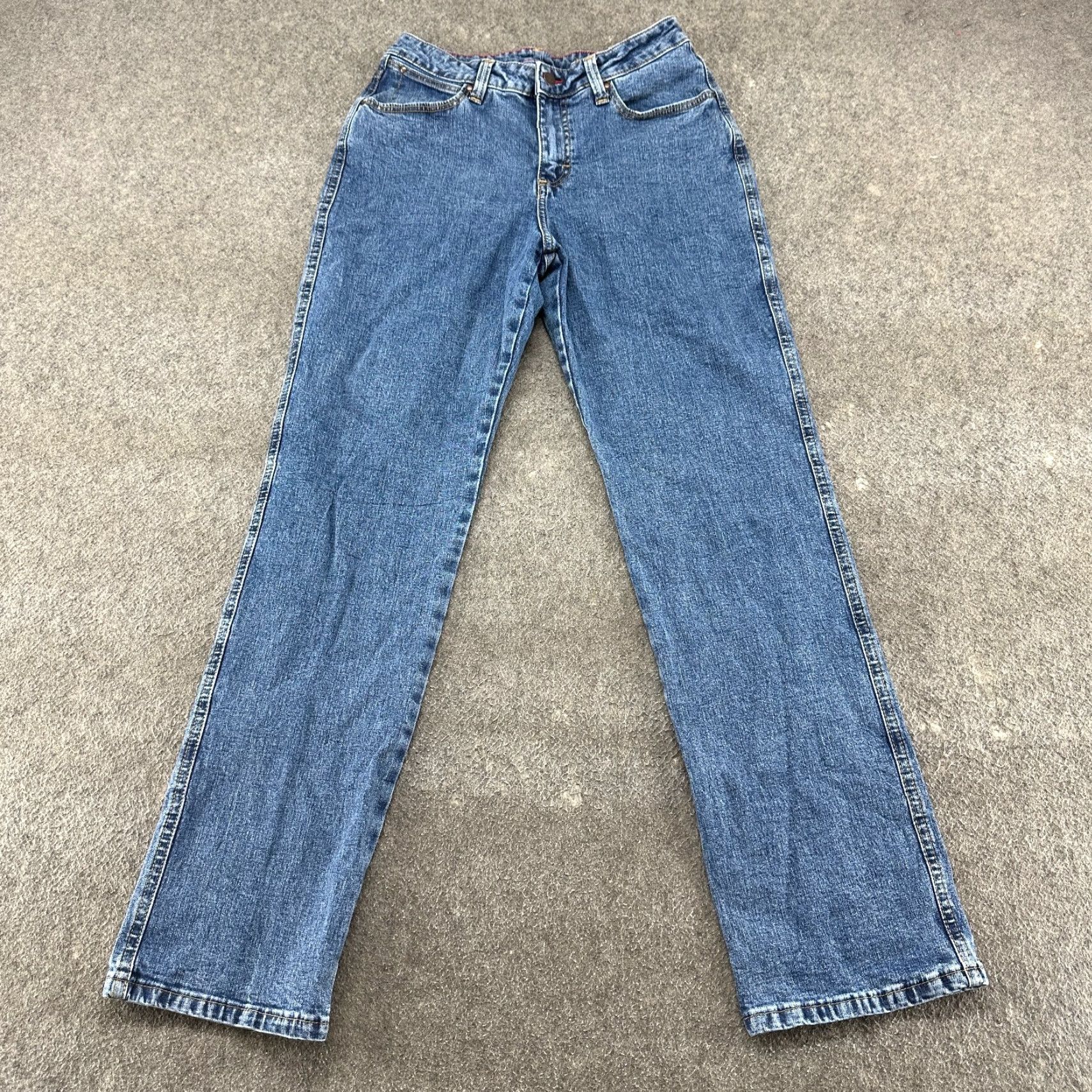 Wrangler Wrangler Jeans Womens Jeans Bootcut Cowboy Cut Slim Fit Medium Wash 9x32 Blue 29W 32in Inseam 5-Pocket Denim Color Blue 1018MWZ Mens/ Womens Size 30" / US 8 / IT 44 - 2 Thumbnail