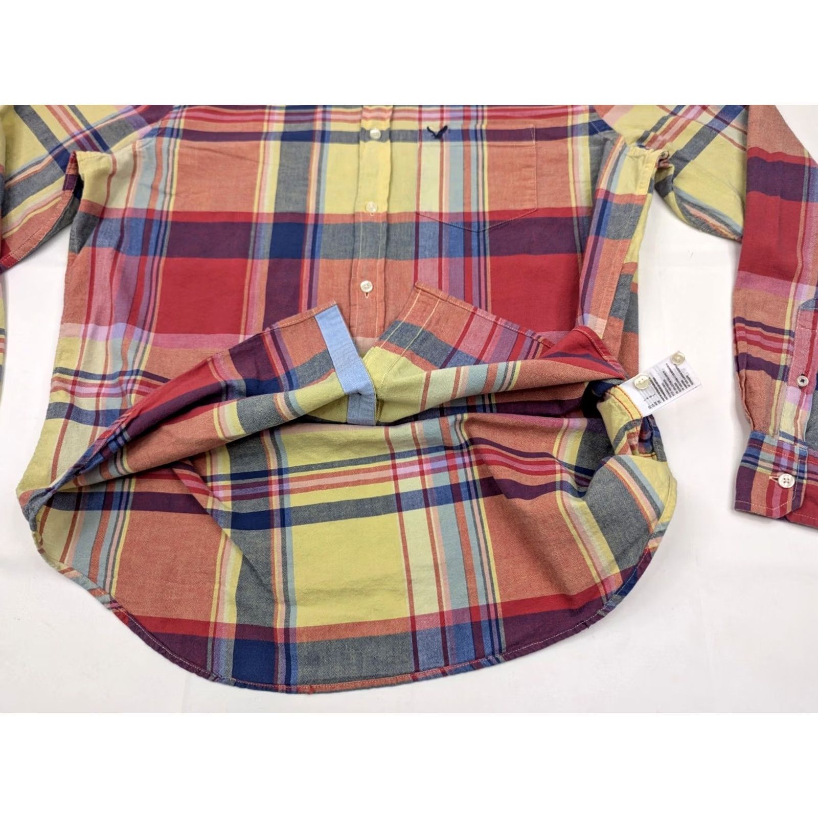 American Eagle Outfitters American Eagle Outfitters Shirt Men L Multicolor Plaid Flannel Long Sleeve Button-Up, Classic Fit, Casual Size US L / EU 52-54 / 3 - 3 Thumbnail