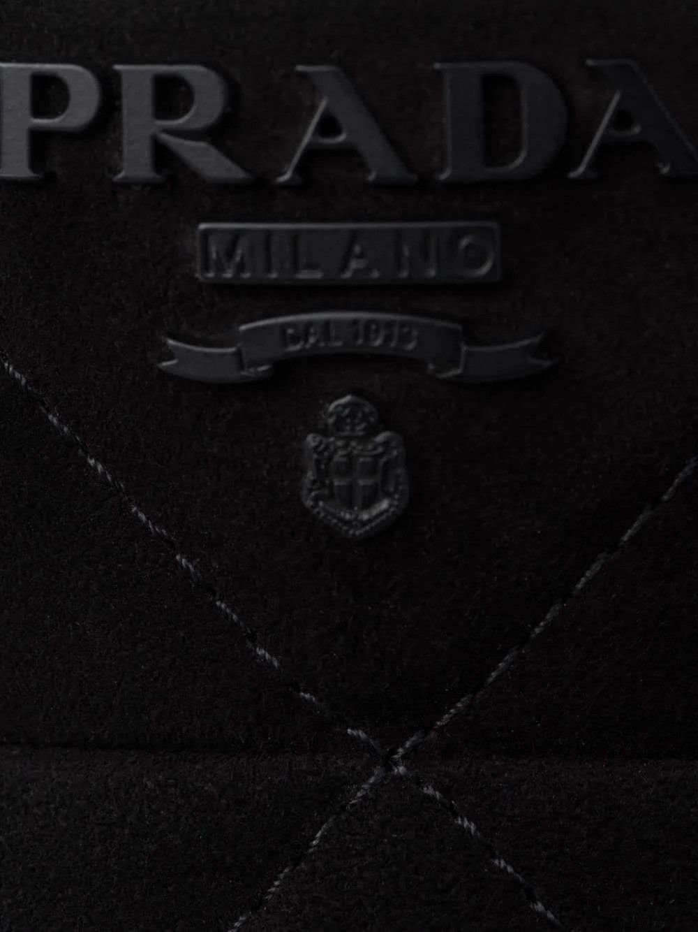 Prada o1w1db11124 Suede 65mm Mules in Black Size US 8 / IT 38 - 6 Thumbnail