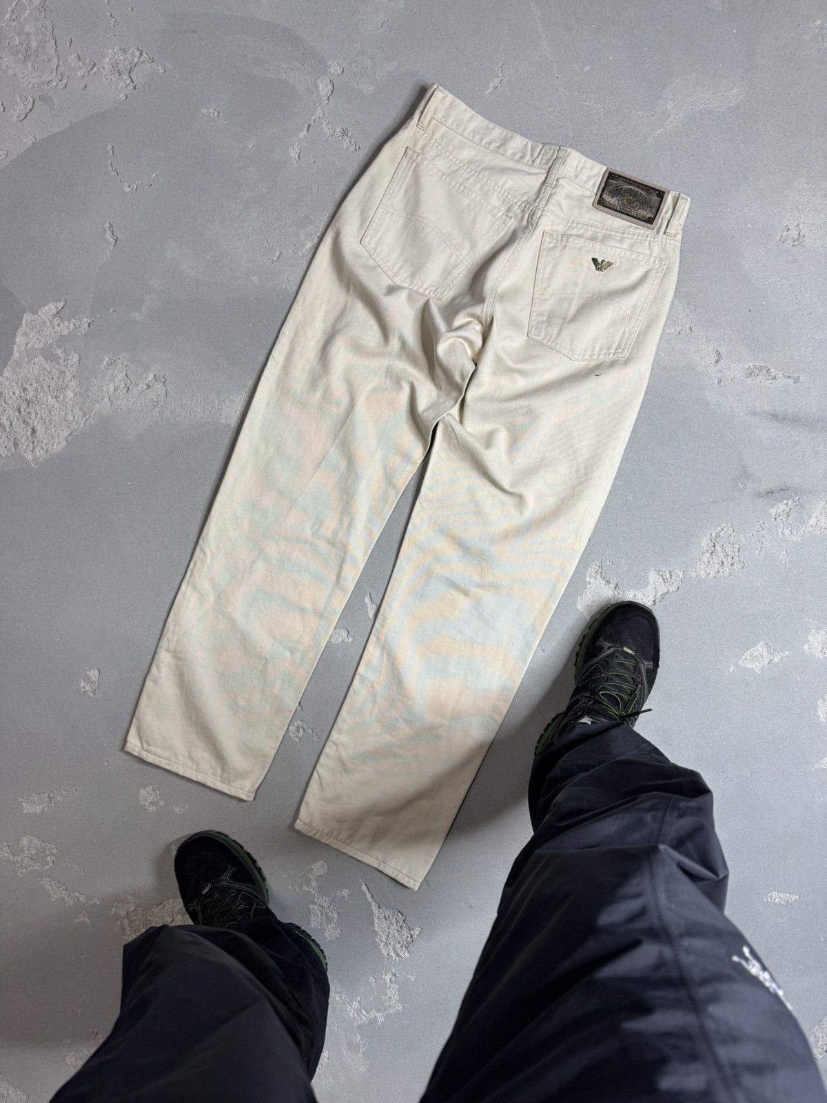 Giorgio Armani × Vintage ARMANI JEANS VINTAGE SZ 32 LINEN COTTON MADE IN ITALY MEN'S Size US 32 / EU 48 - 3 Thumbnail