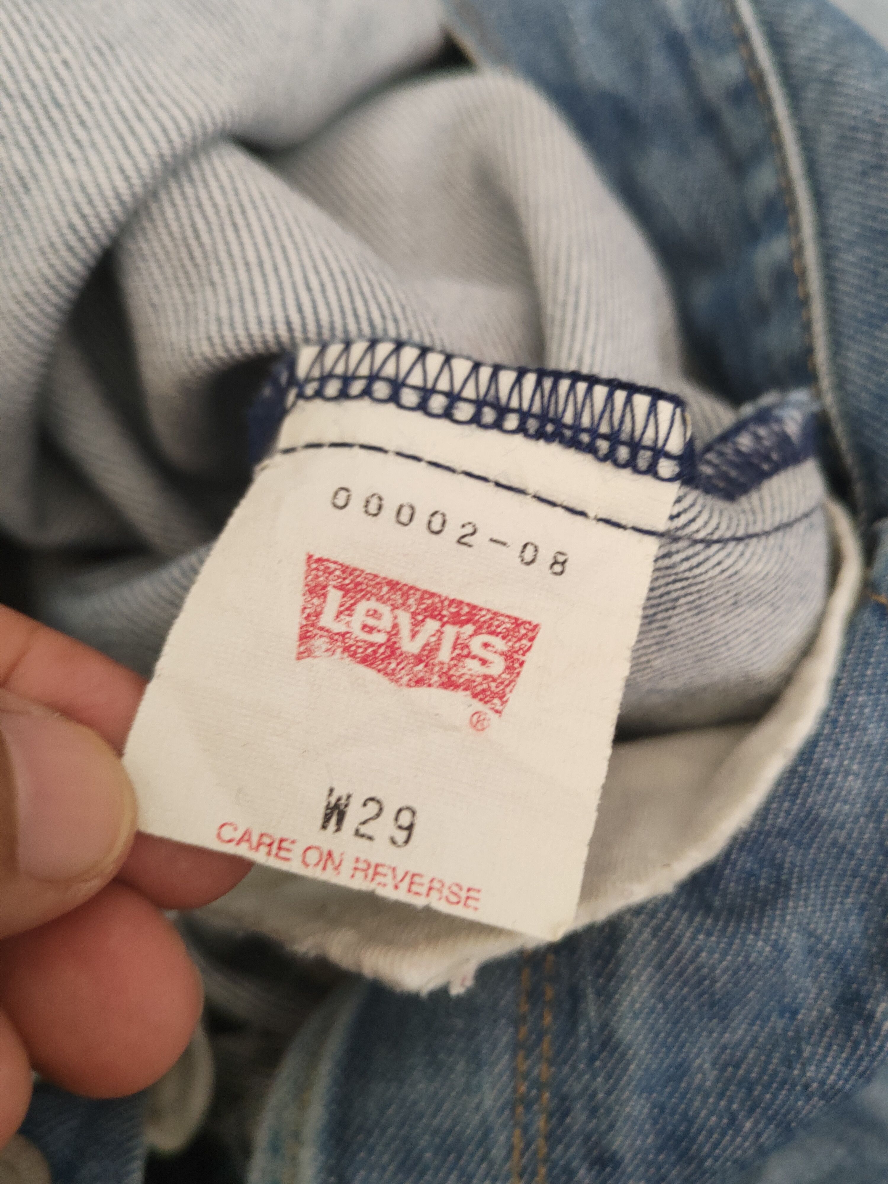 Levi's D Engineered Levi's Blue Distressed Ripped Jeans #S2920 Size US 30 / EU 46 - 14 Thumbnail